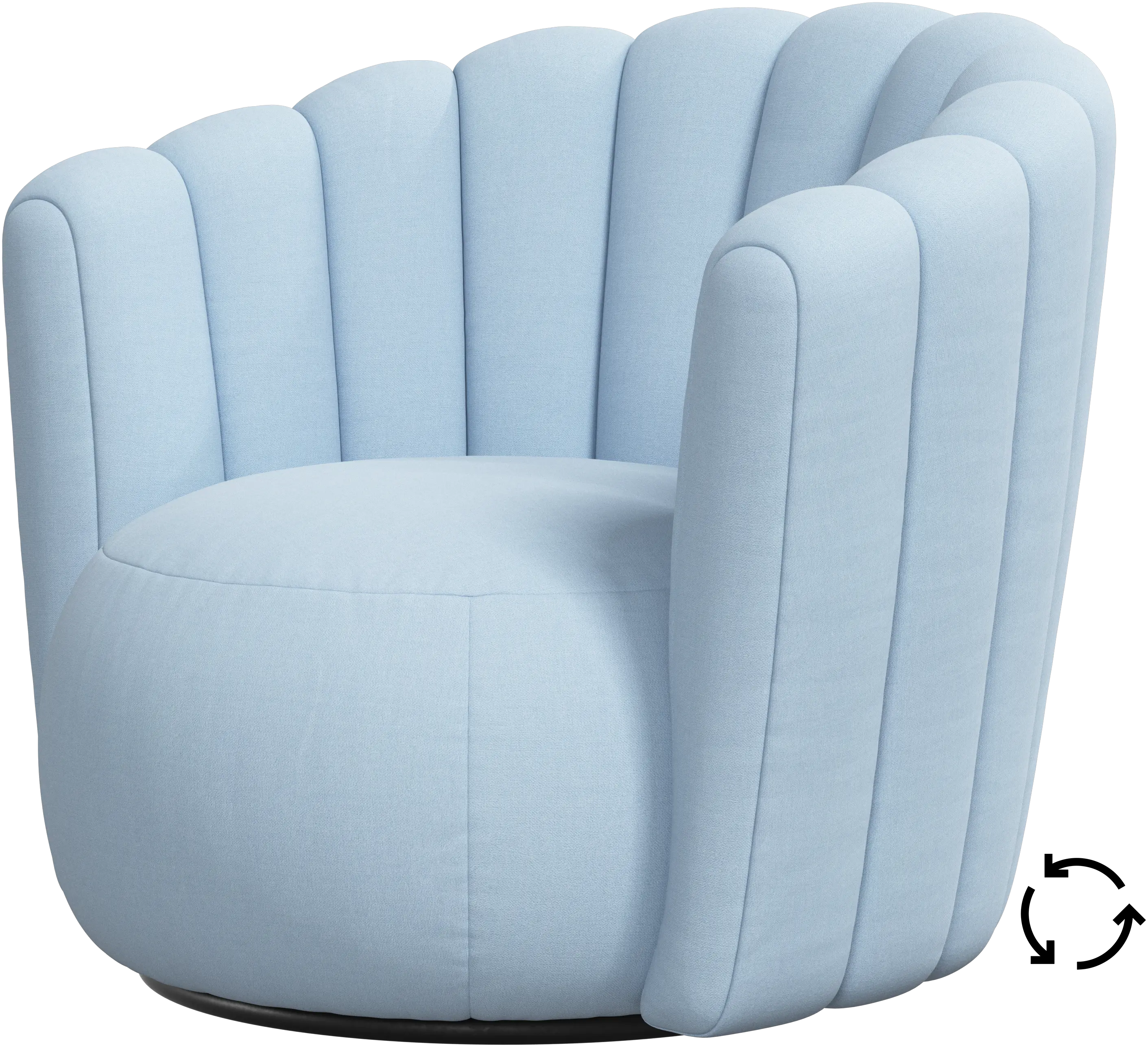 Sweet Art armchair with swivel function
