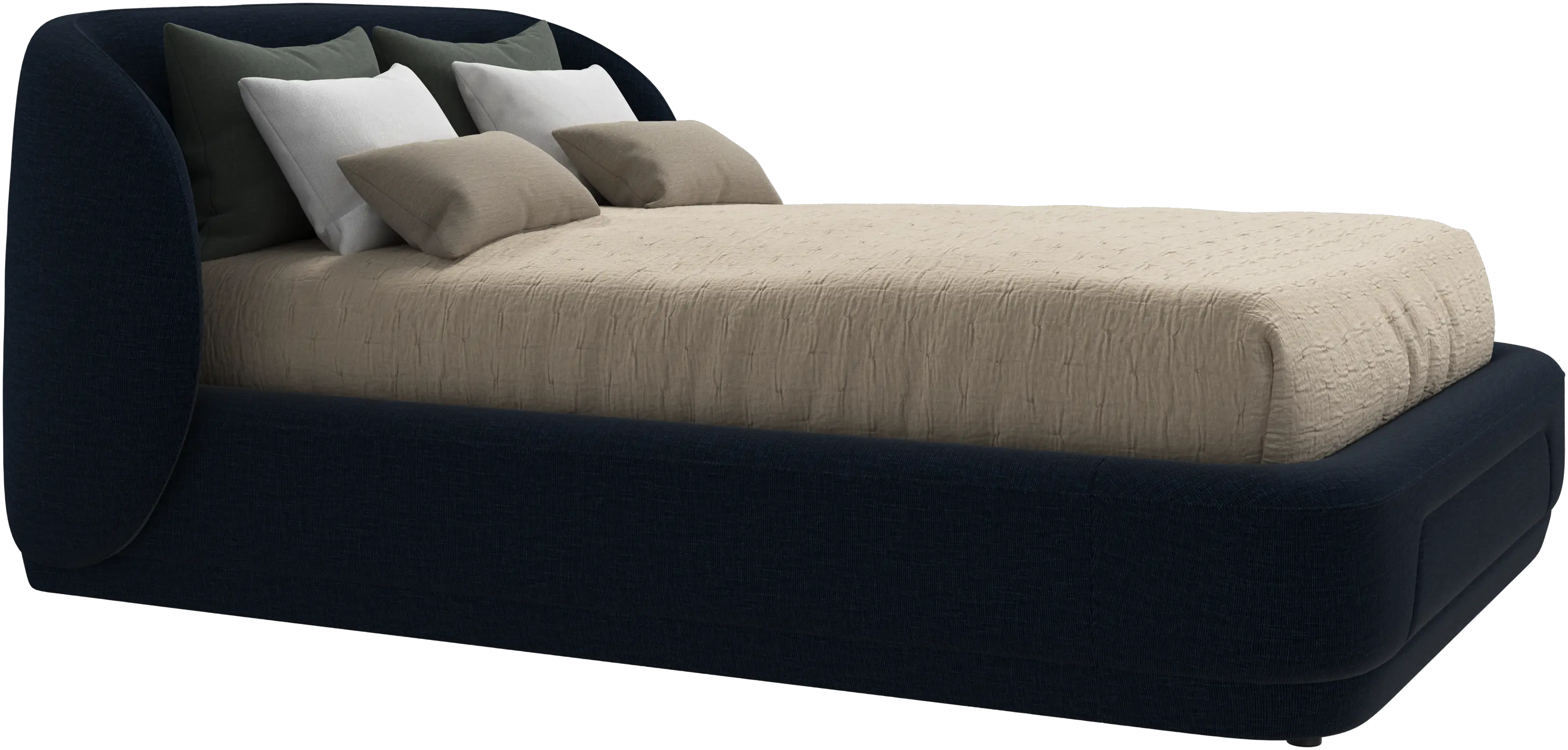 Bolzano bed with slats  - W140xL190cm