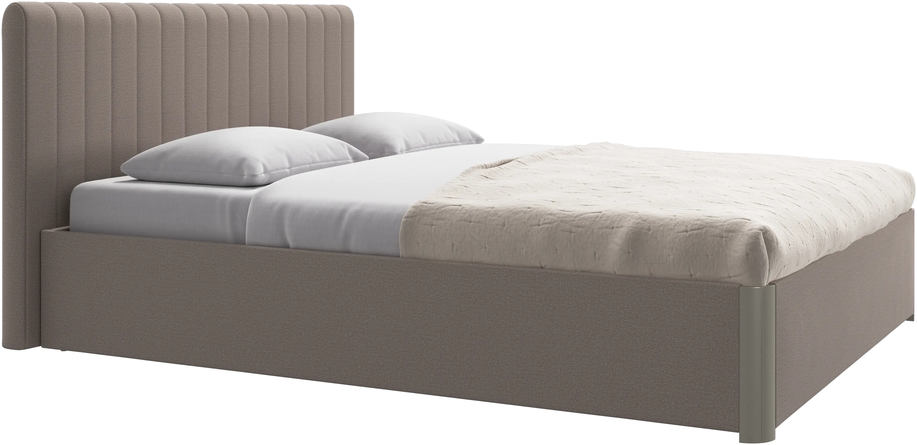 Element bed, bed-mounted headboard, with slats, excl. mattress