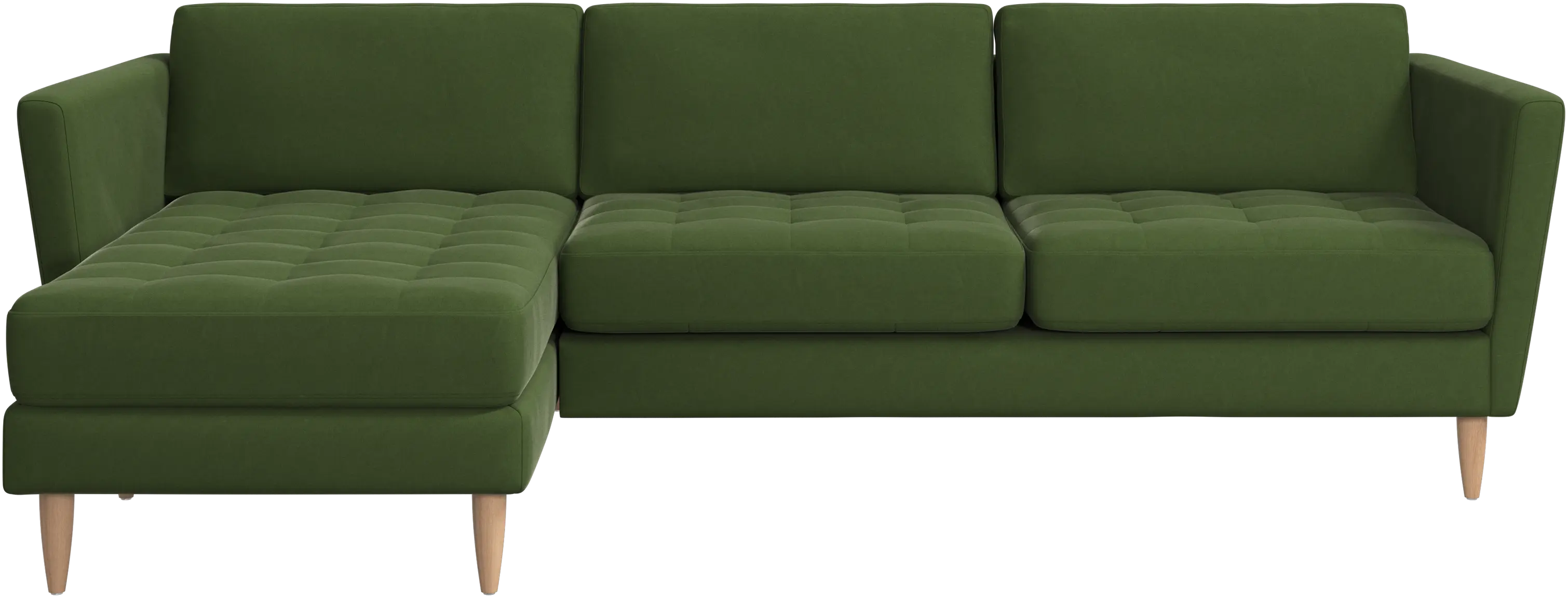 Osaka sofa with resting unit, tufted seat