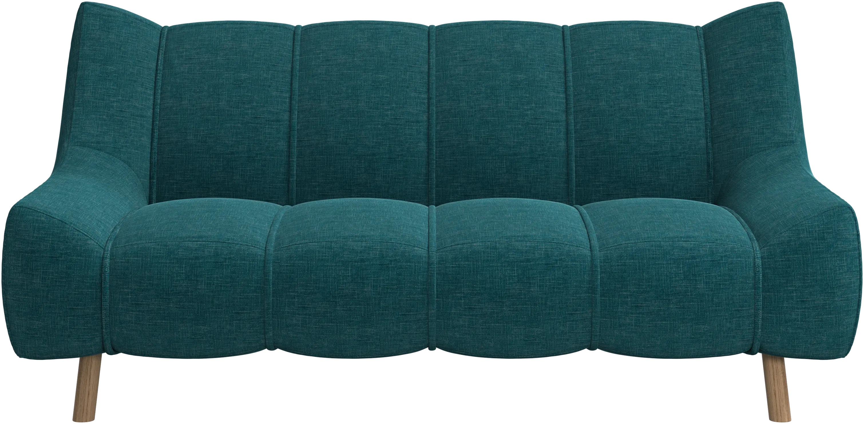 Canapé 2 places Nawabari, jambe en bois