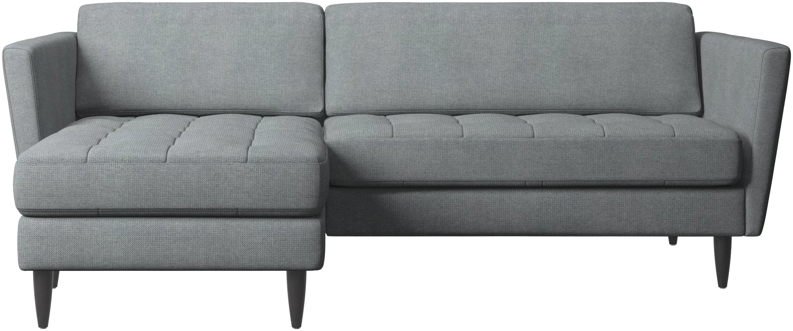 Osaka sofa with resting unit, tufted seat