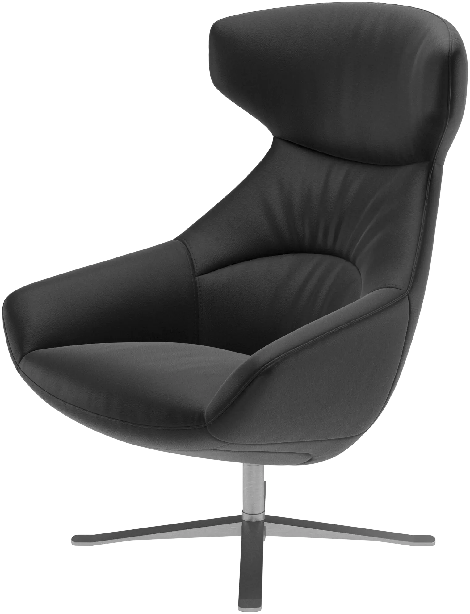 Porto chair with reclining back function and swivel base