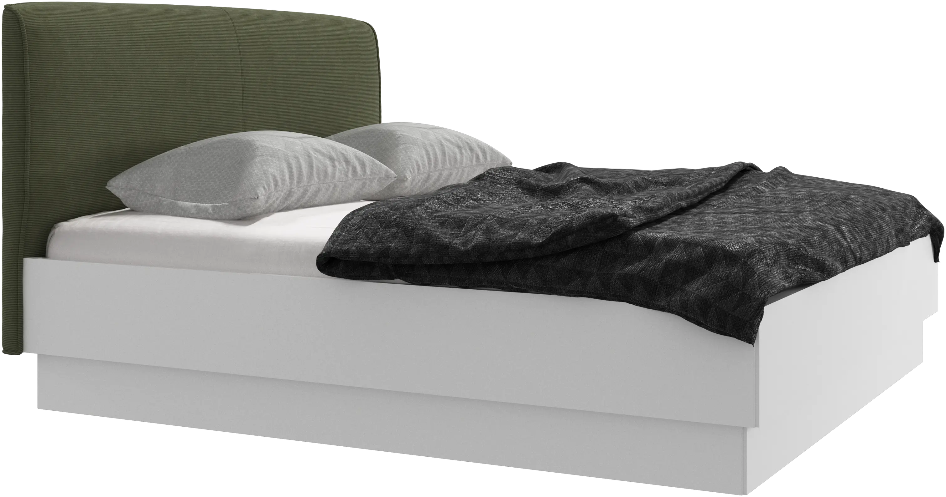 Houston, upholstered bed with storage