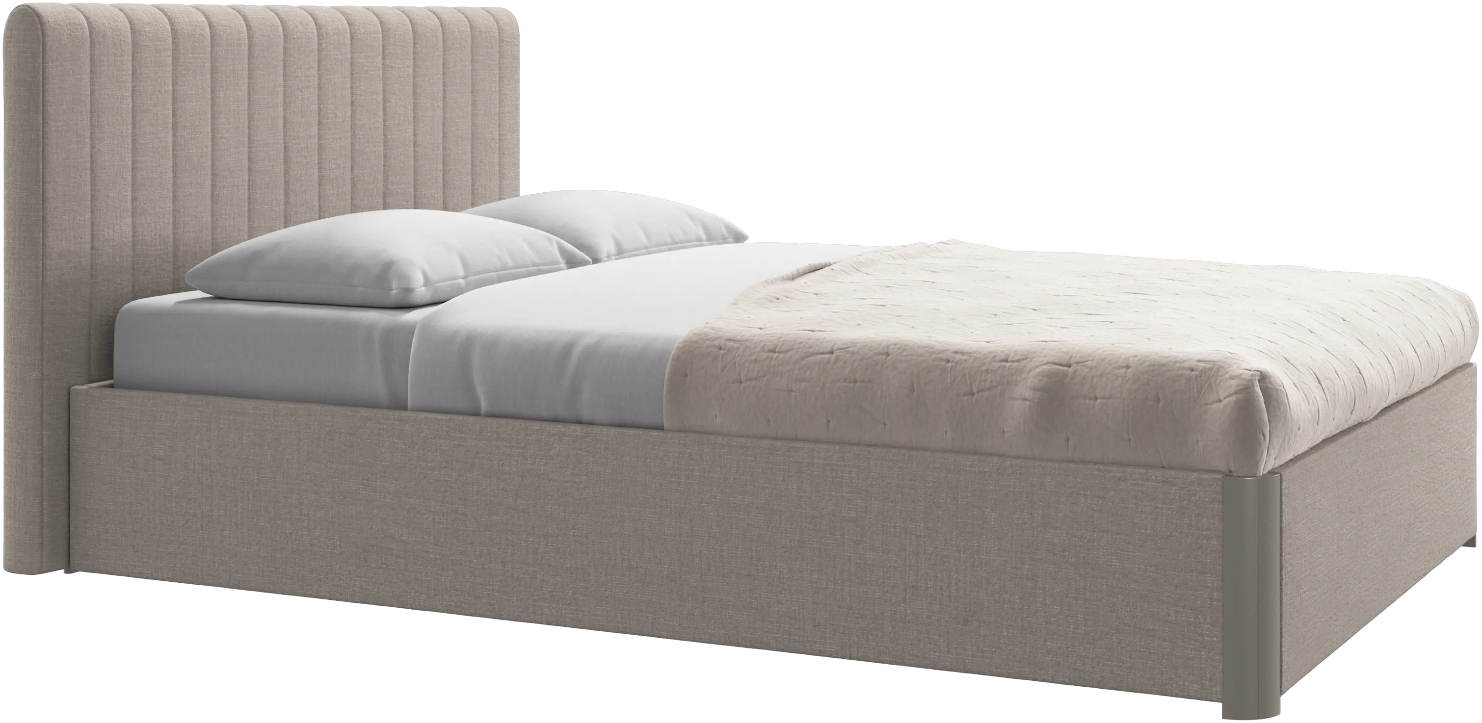 Element bed, bed-mounted headboard, with slats, excl. mattress