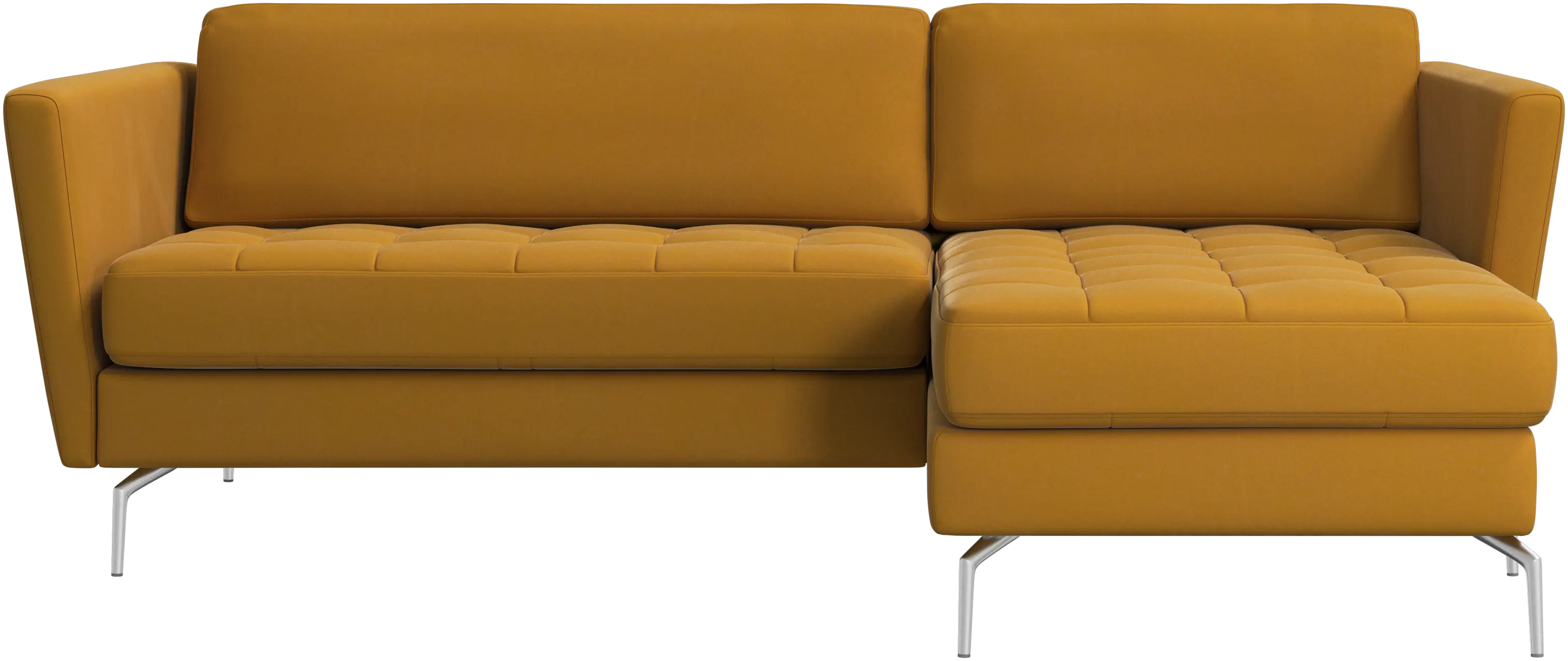 Osaka sofa with resting unit, tufted seat