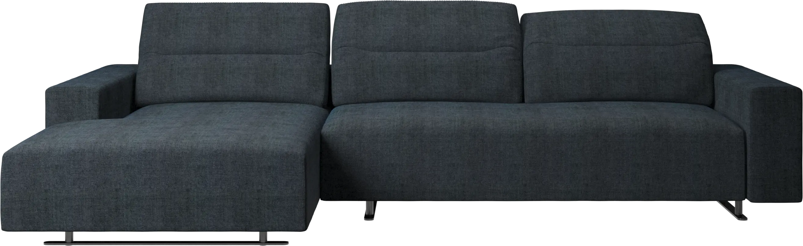 Hampton sofa with adjustable back and resting unit left side