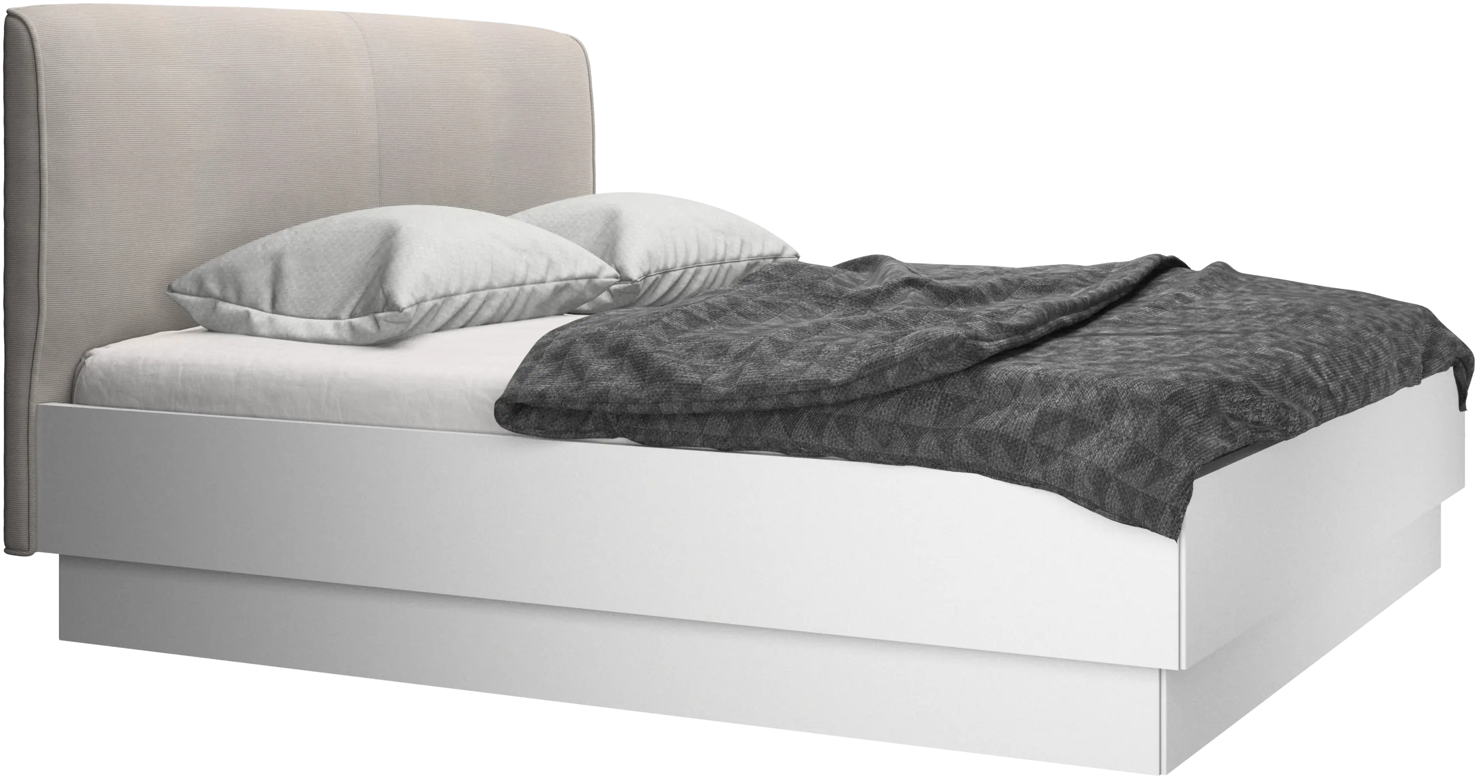 Houston, upholstered bed with storage