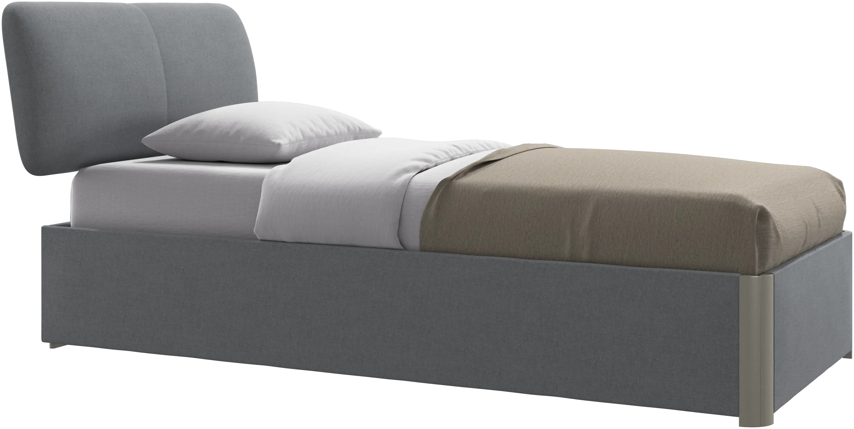Element bed, bed-mounted headboard, without slats, excl. mattress