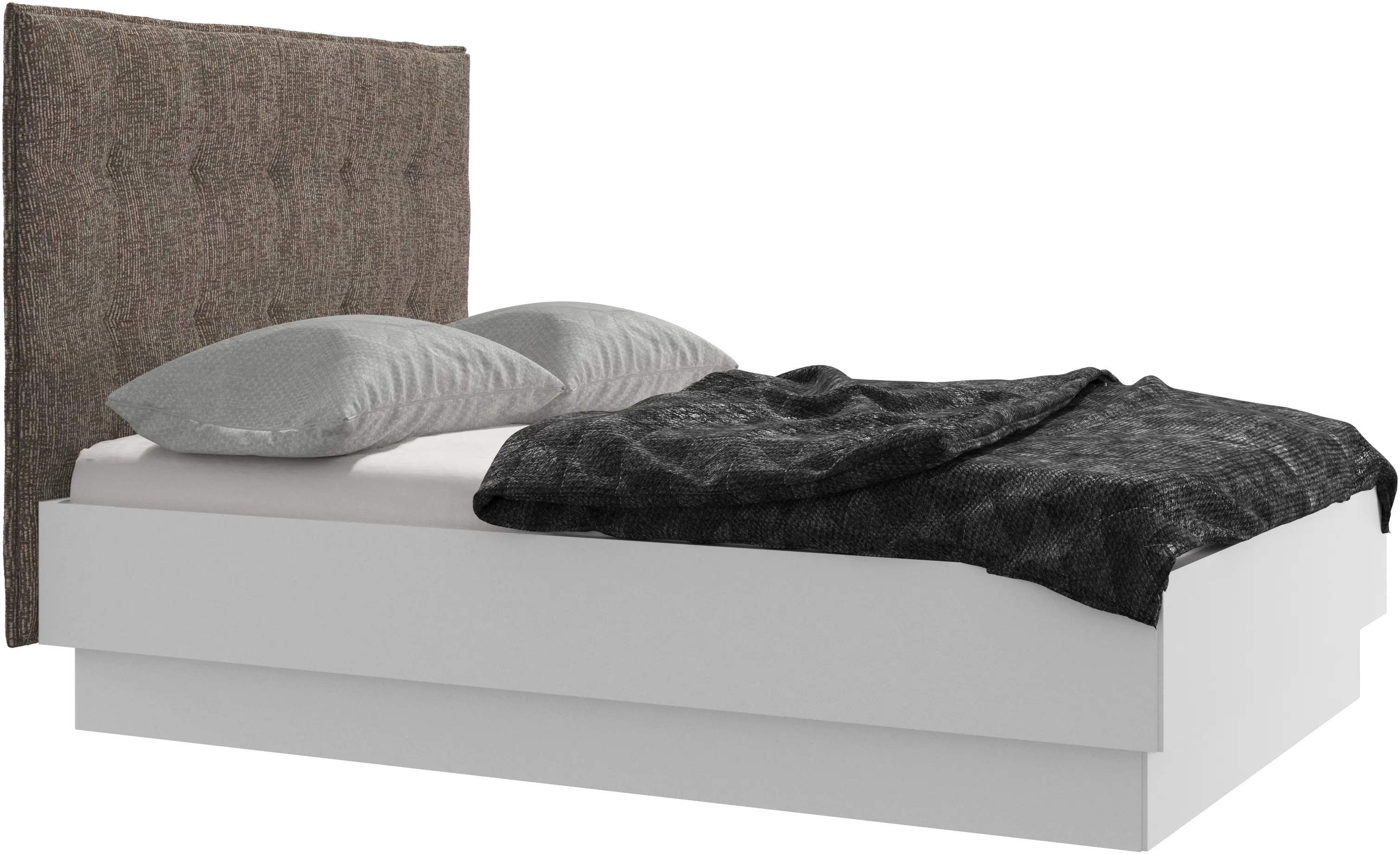 Lugano storage bed with lift-up frame and slats, excl. mattress