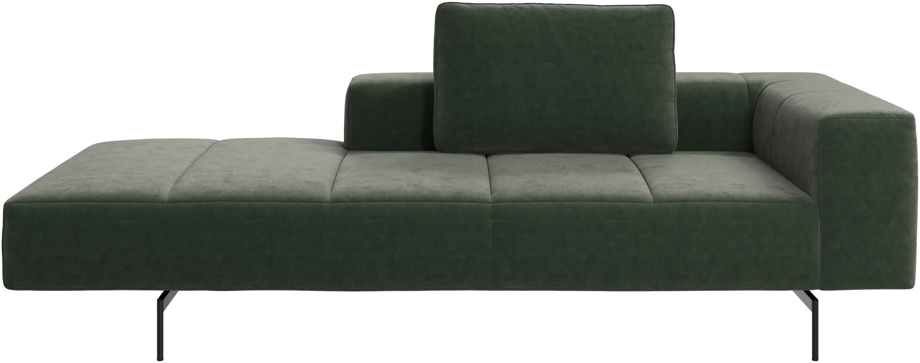 Amsterdam Iounging module for sofa, armrest right, open end left