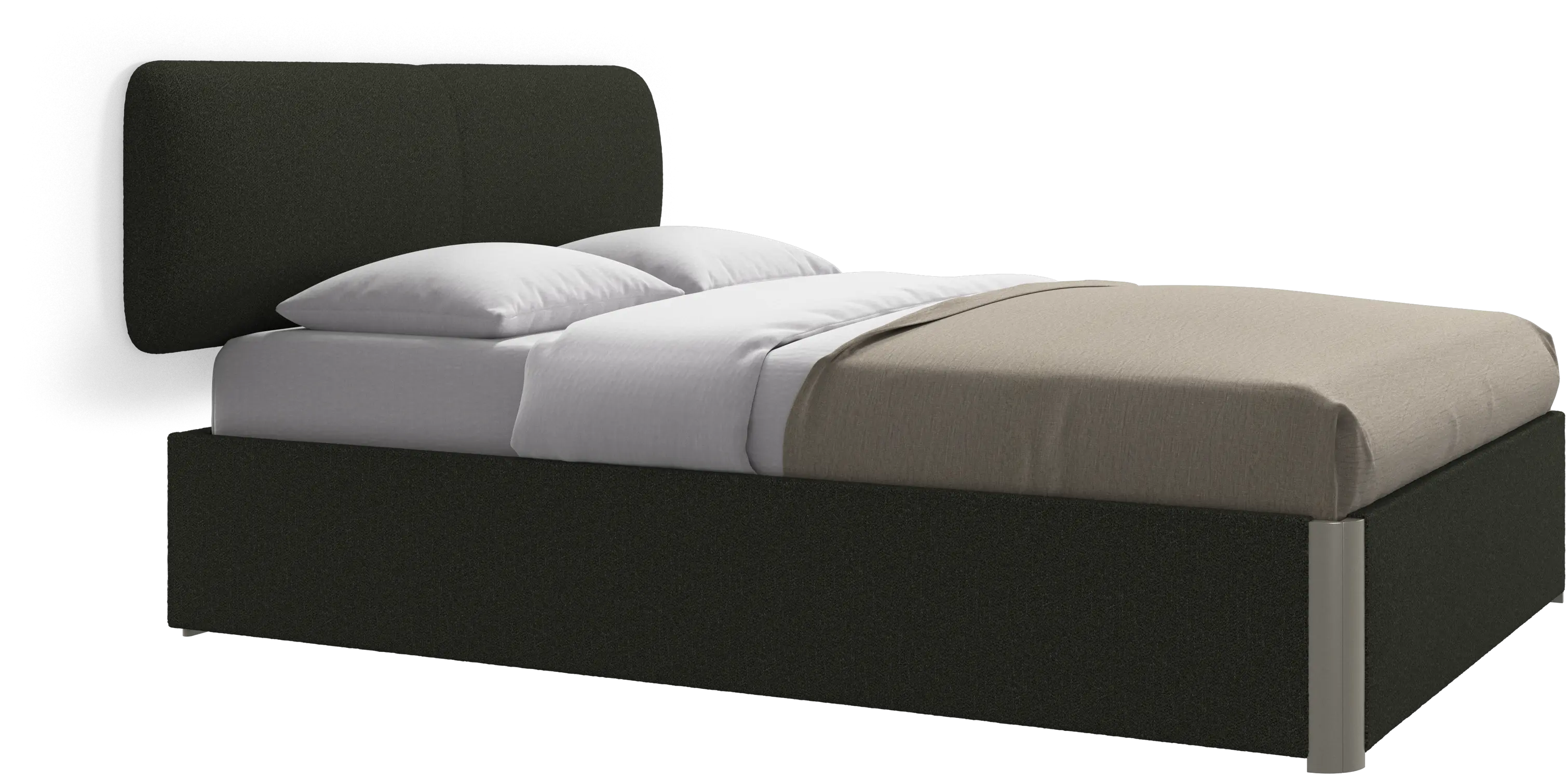 Element bed, wall-mounted headboard, with slats, excl. mattress