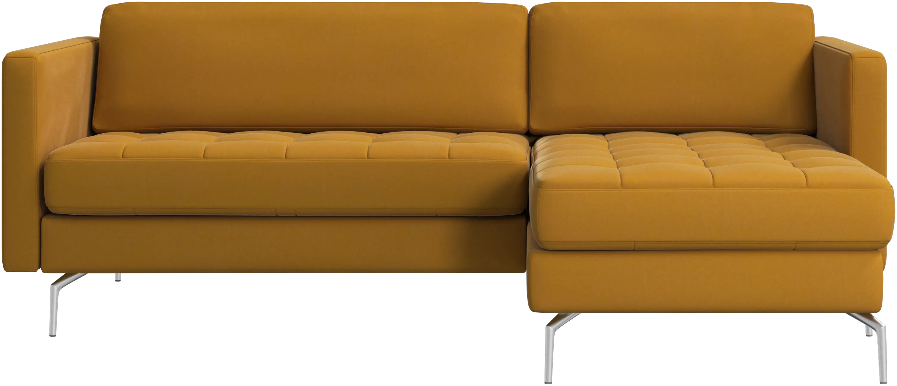 Osaka sofa with resting unit, tufted seat