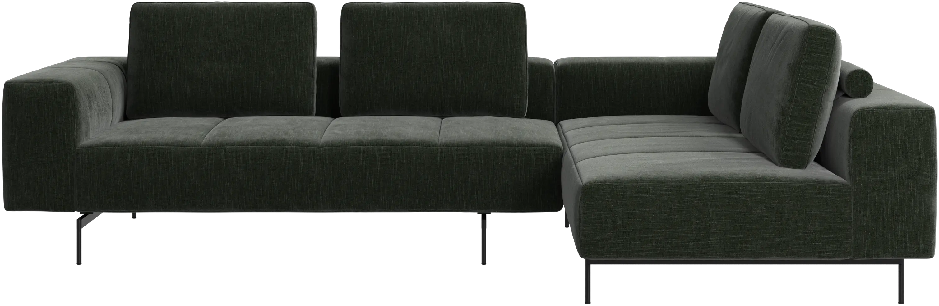 Amsterdam corner sofa with lounging unit