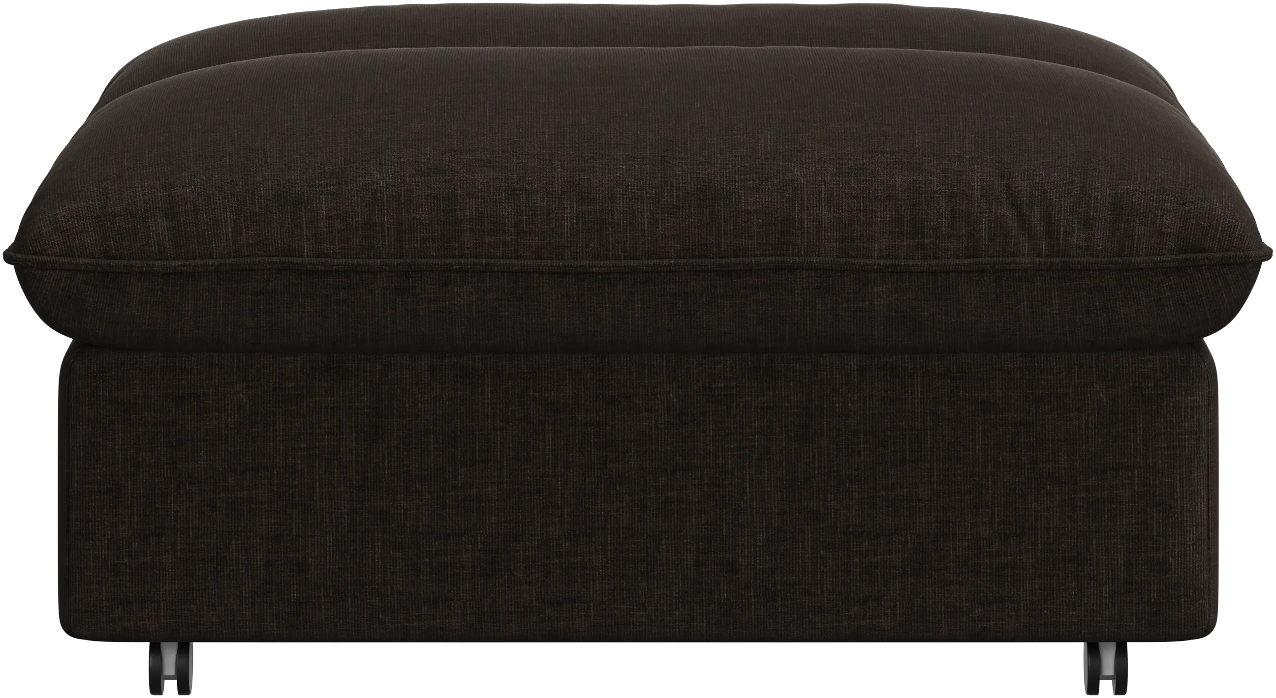 Southampton pouffe on wheels with storage