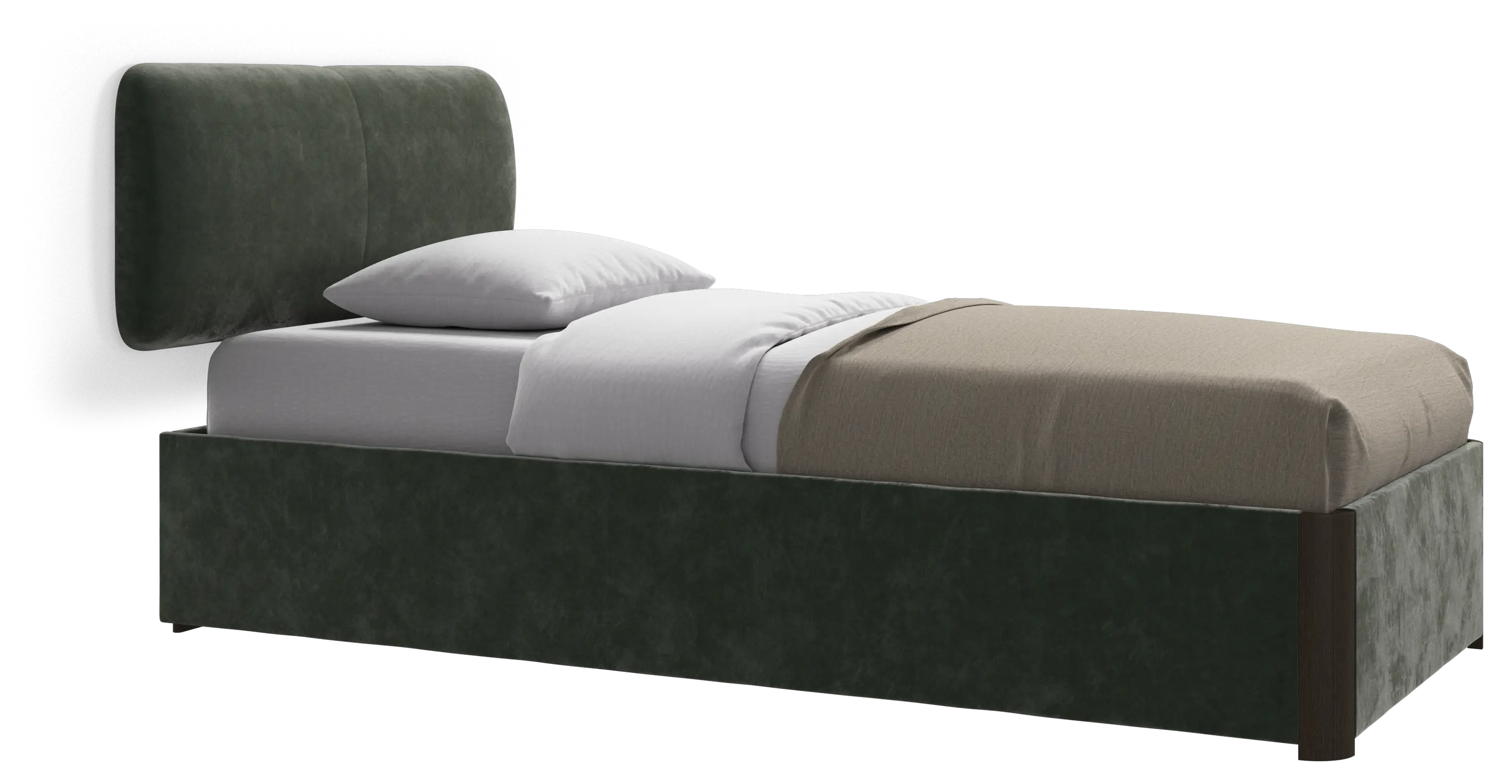 Element bed, wall-mounted headboard, without slats, excl. mattress