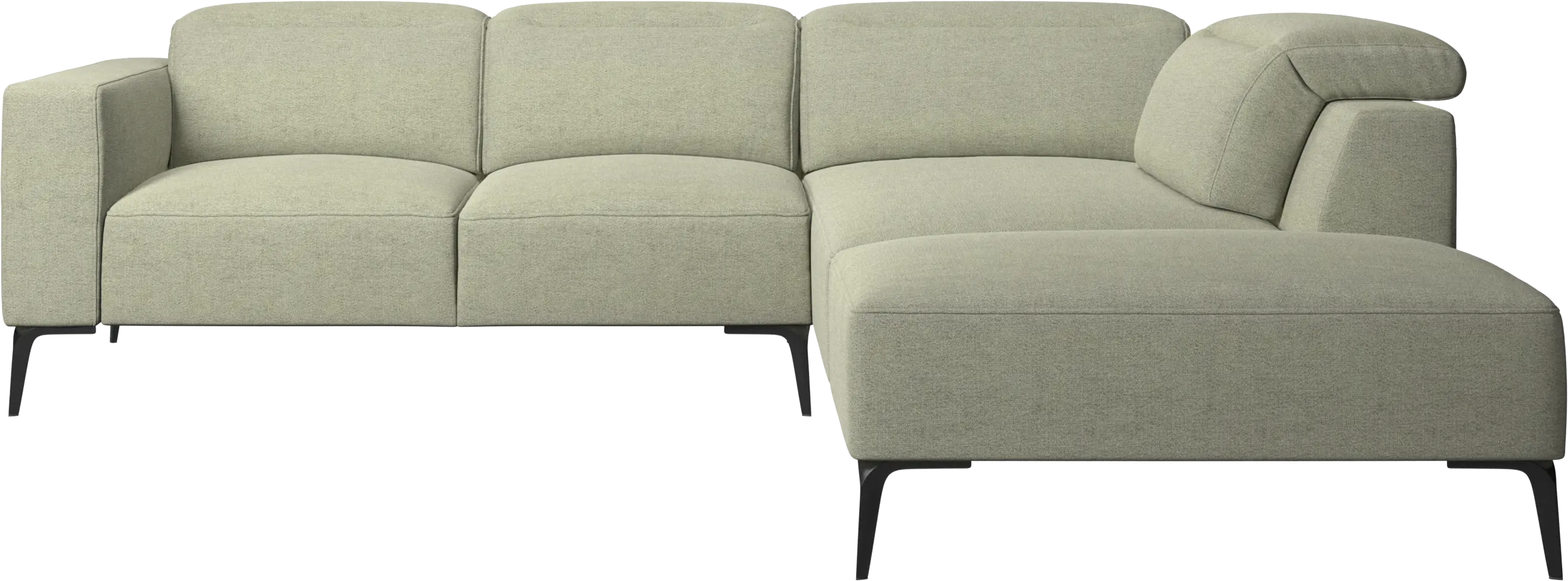 Zürich corner sofa with lounging unit