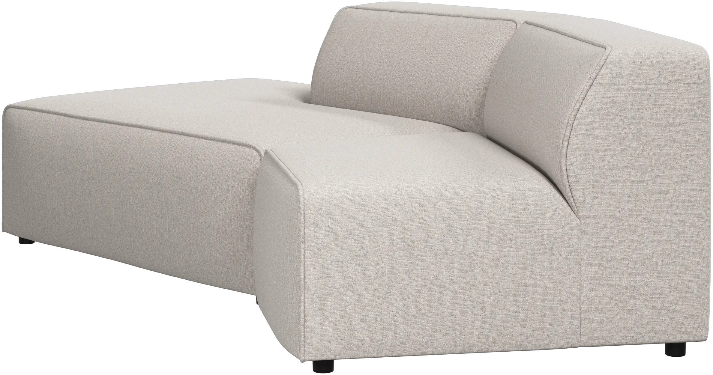 Zakrzywiona sofa Carmo z otwartym końcem, lewa