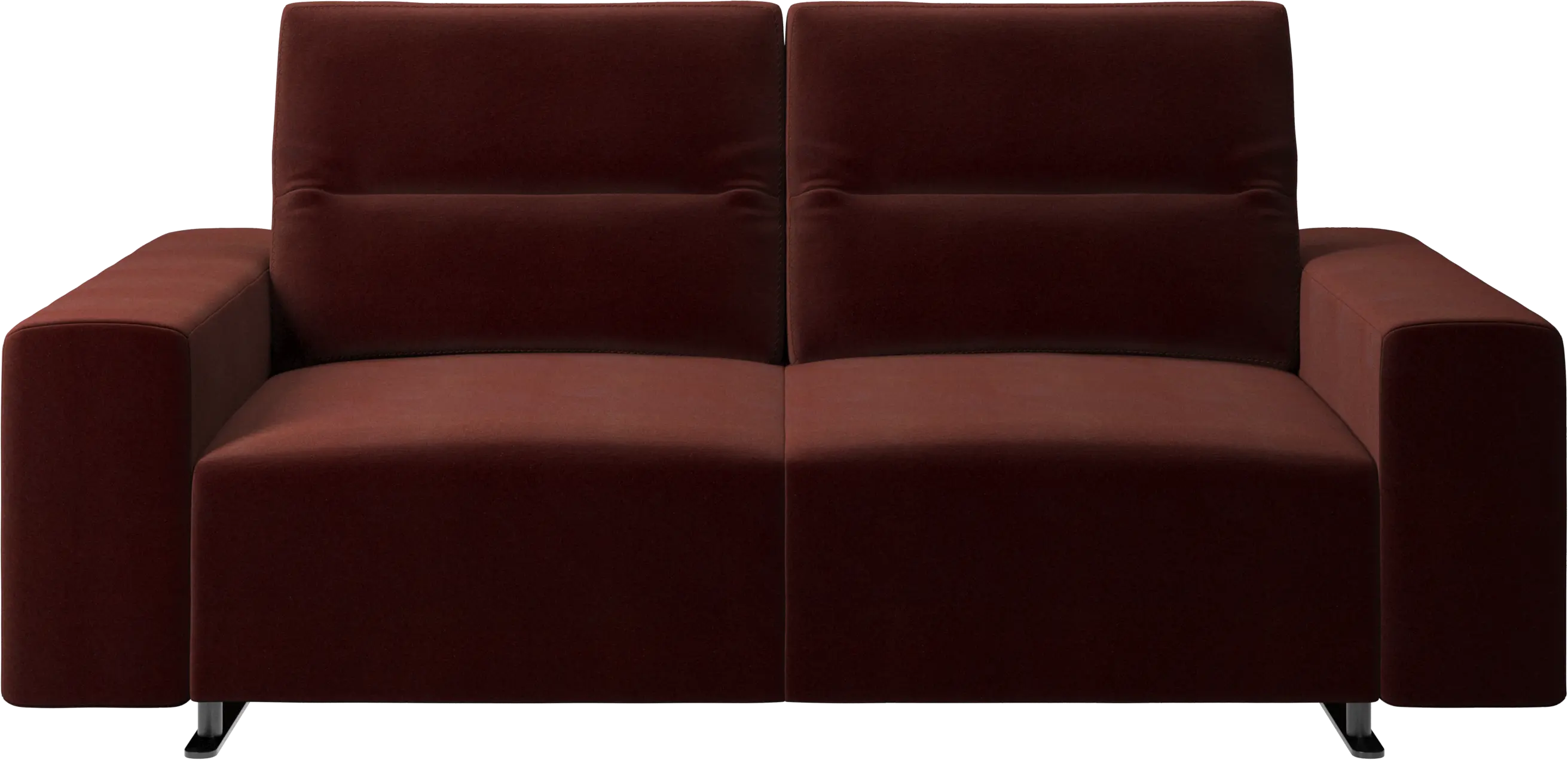 Hampton sofa with adjustable back and storage on the left side