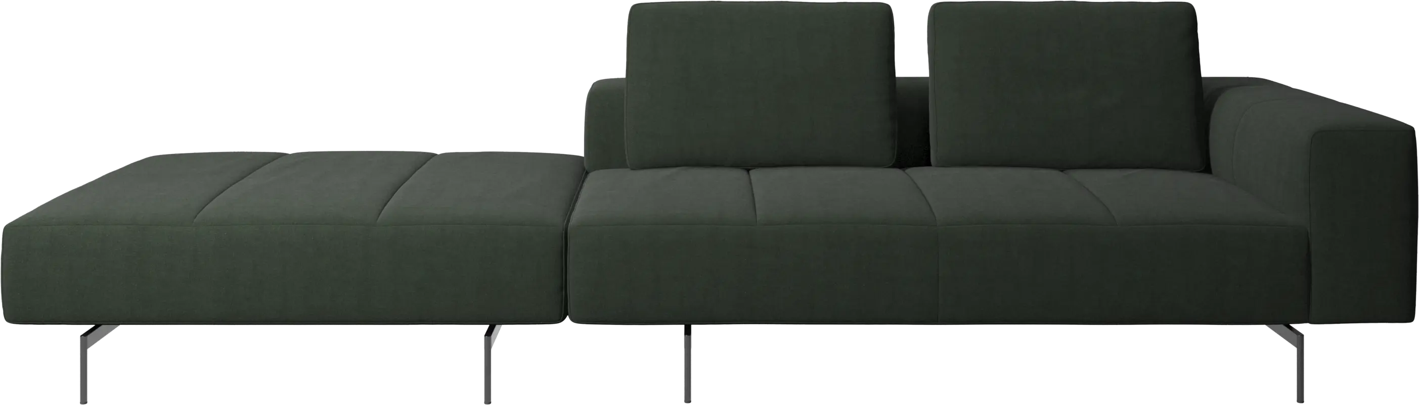 Amsterdam sofa with footstool on left side