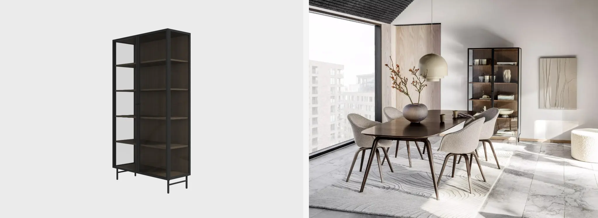 Lund Glasvitrine (20% Preisvorteil)