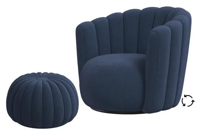 Armchairs Sweet Art armchair & pouffe