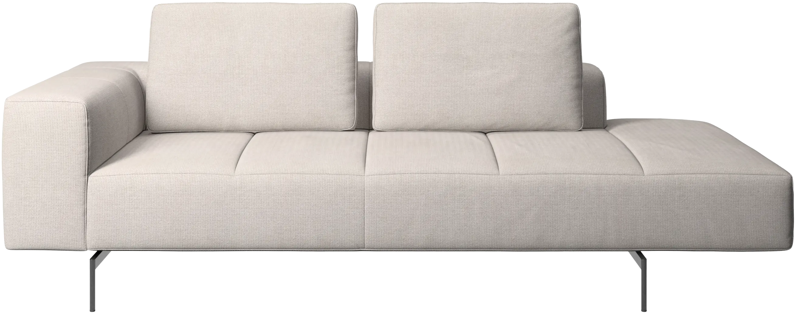 Amsterdam resting module for sofa, armrest left, open end right