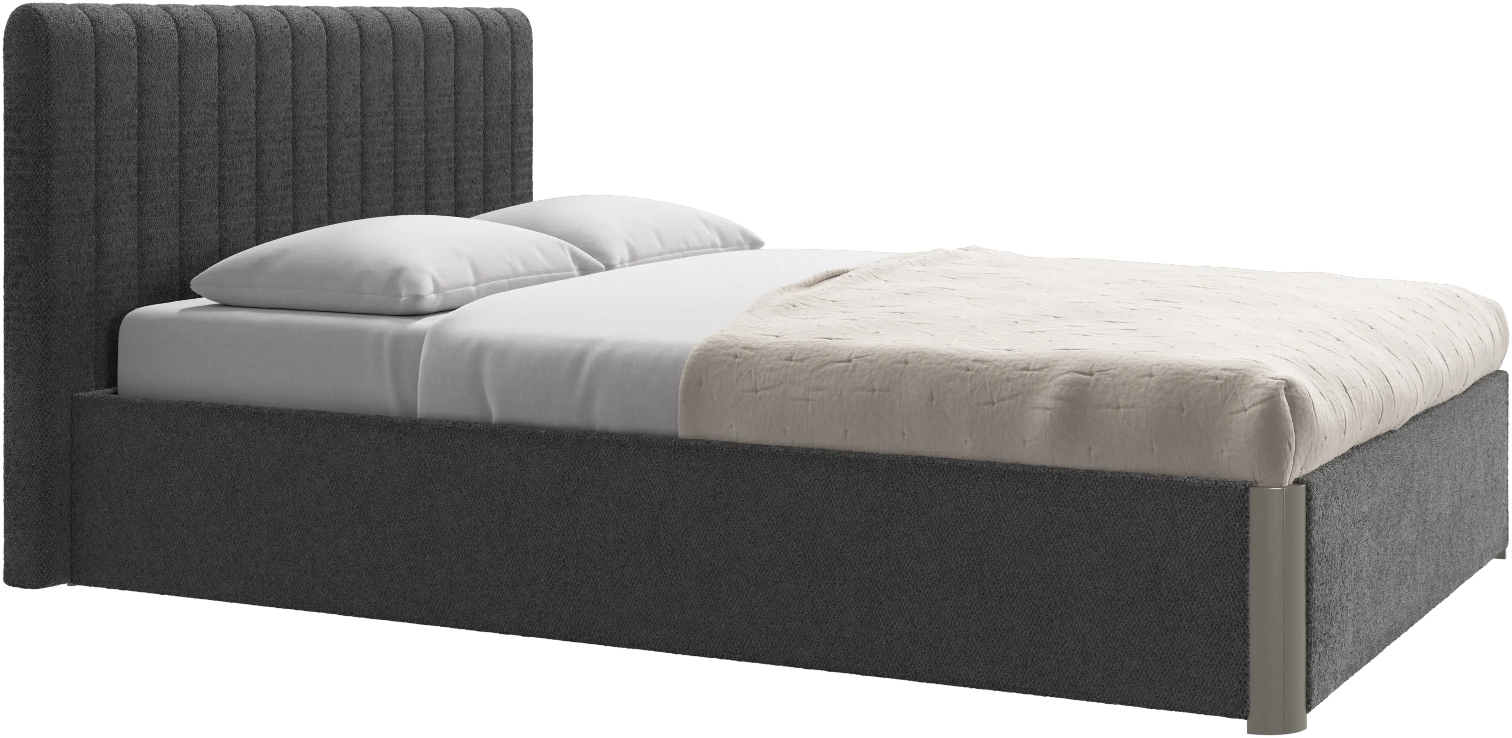 Element bed, bedgemonteerd hoofdbord, met latten, excl. matras