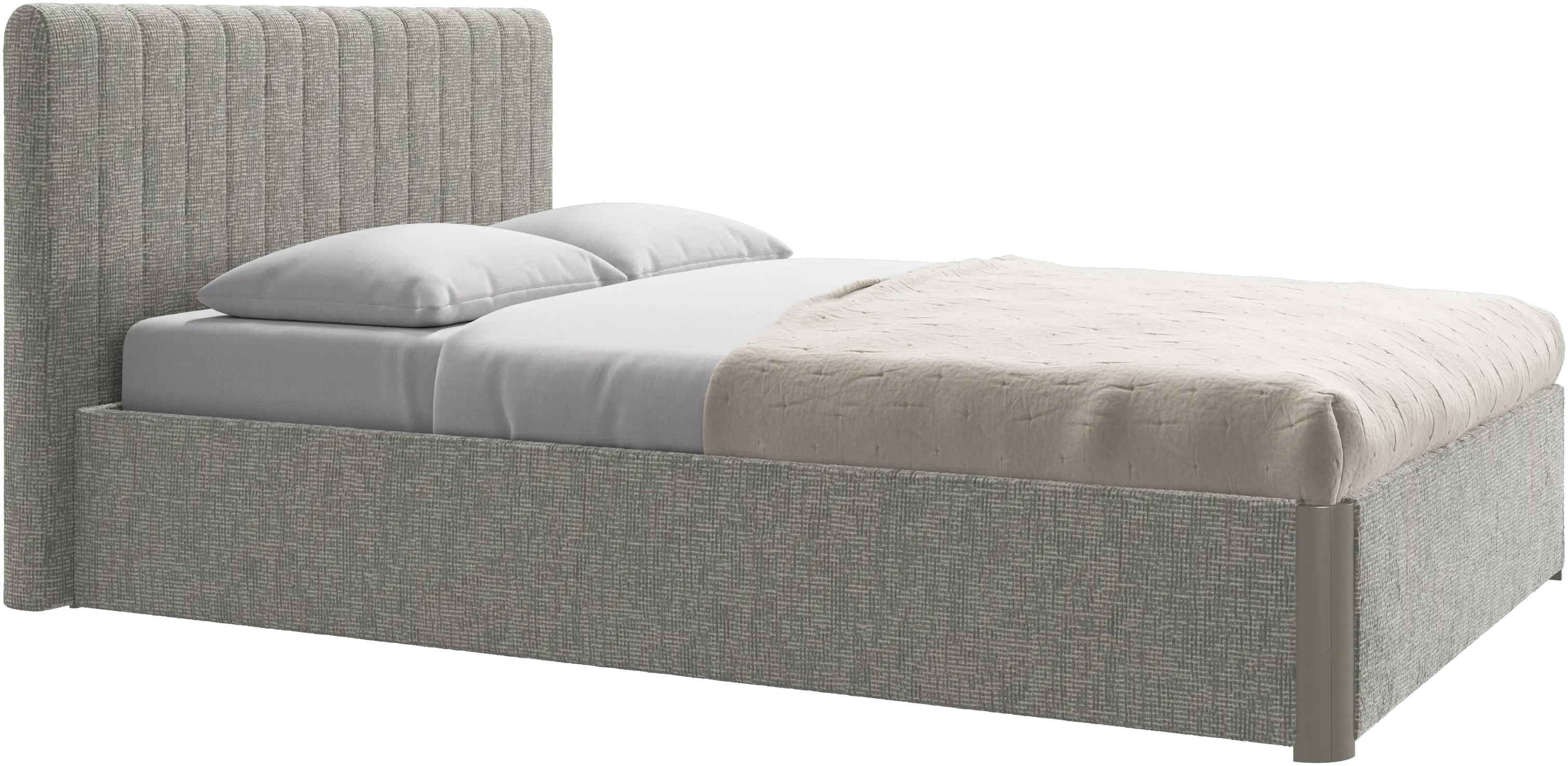 Element bed, bed-mounted headboard, with slats, excl. mattress