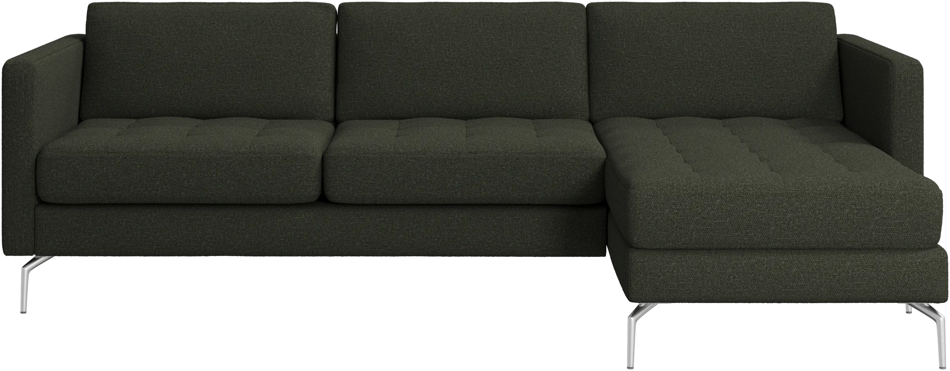 Osaka sofa with resting unit, tufted seat