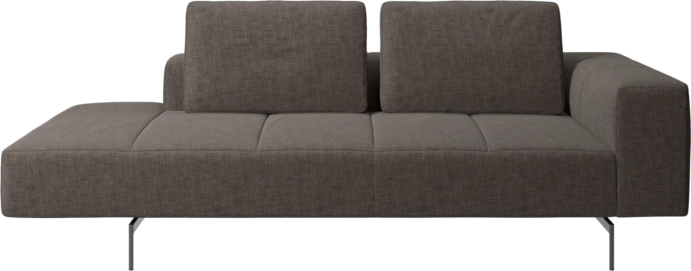 Amsterdam resting module for sofa, armrest right, open end left
