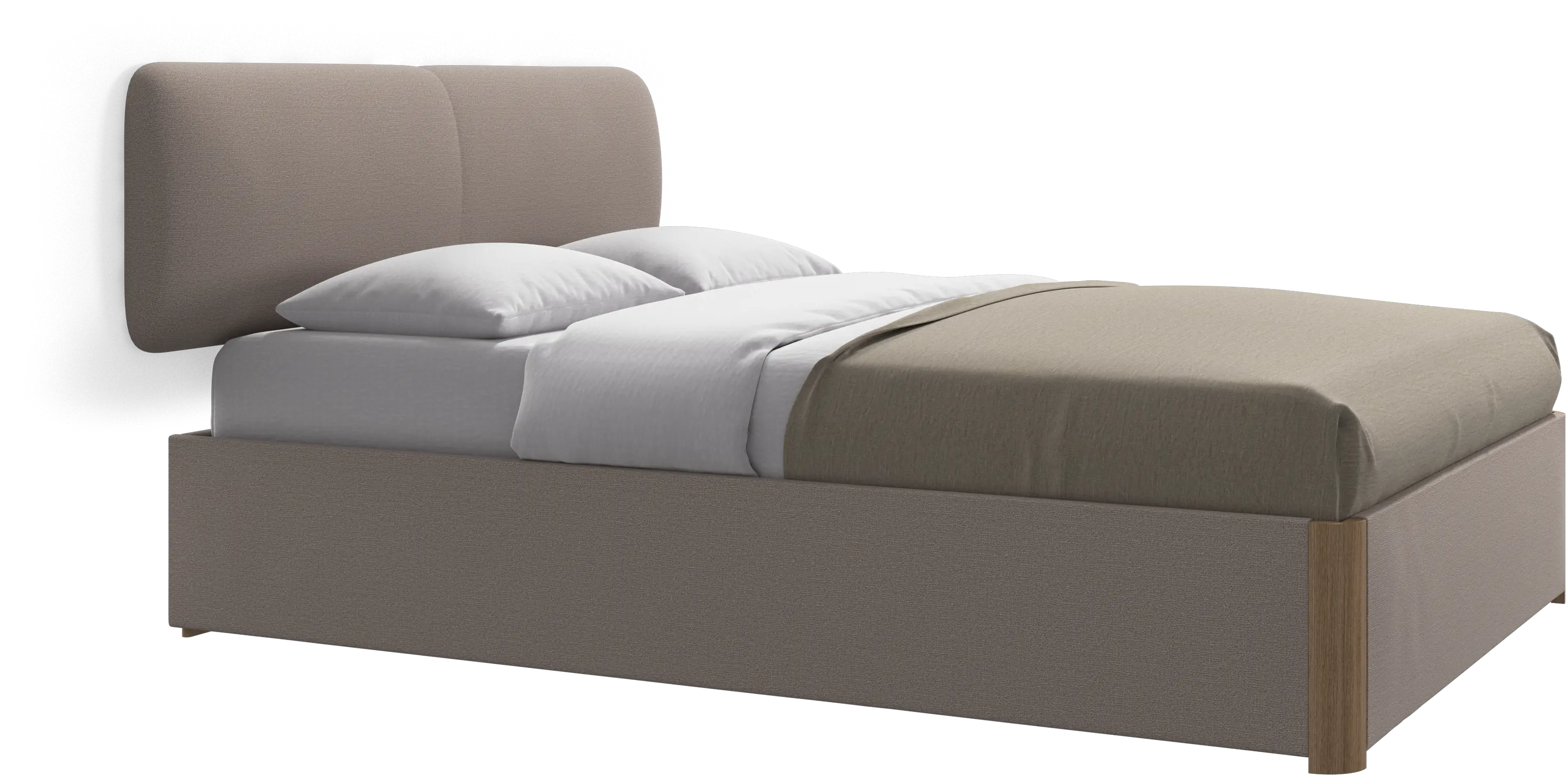 Element bed, wall-mounted headboard, without slats, excl. mattress