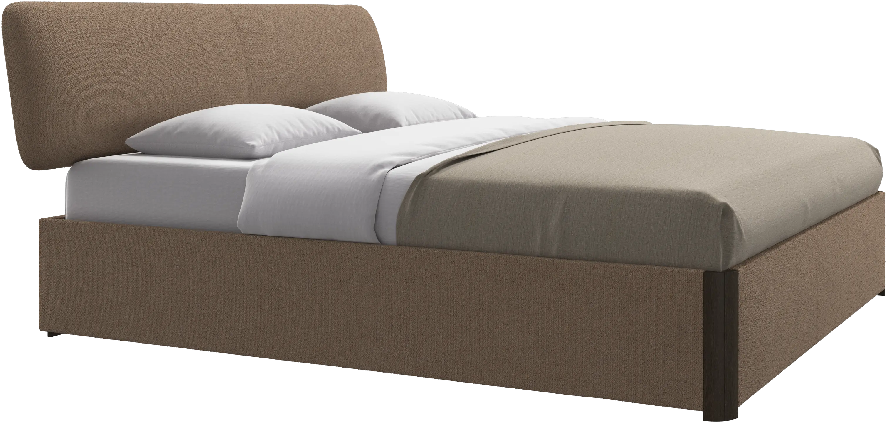 Element cama, cabecero montado en la cama, con láminas, excl. colchón