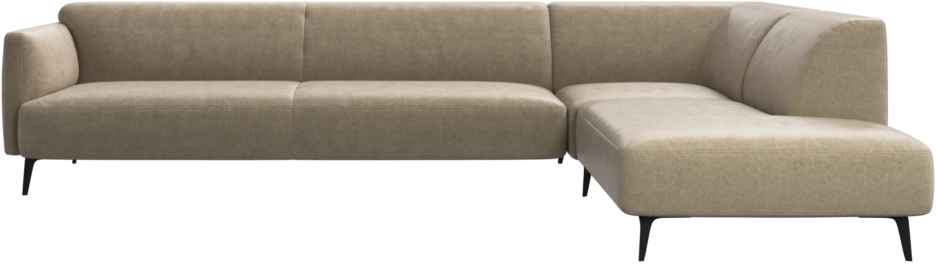 Modena corner sofa with lounging unit