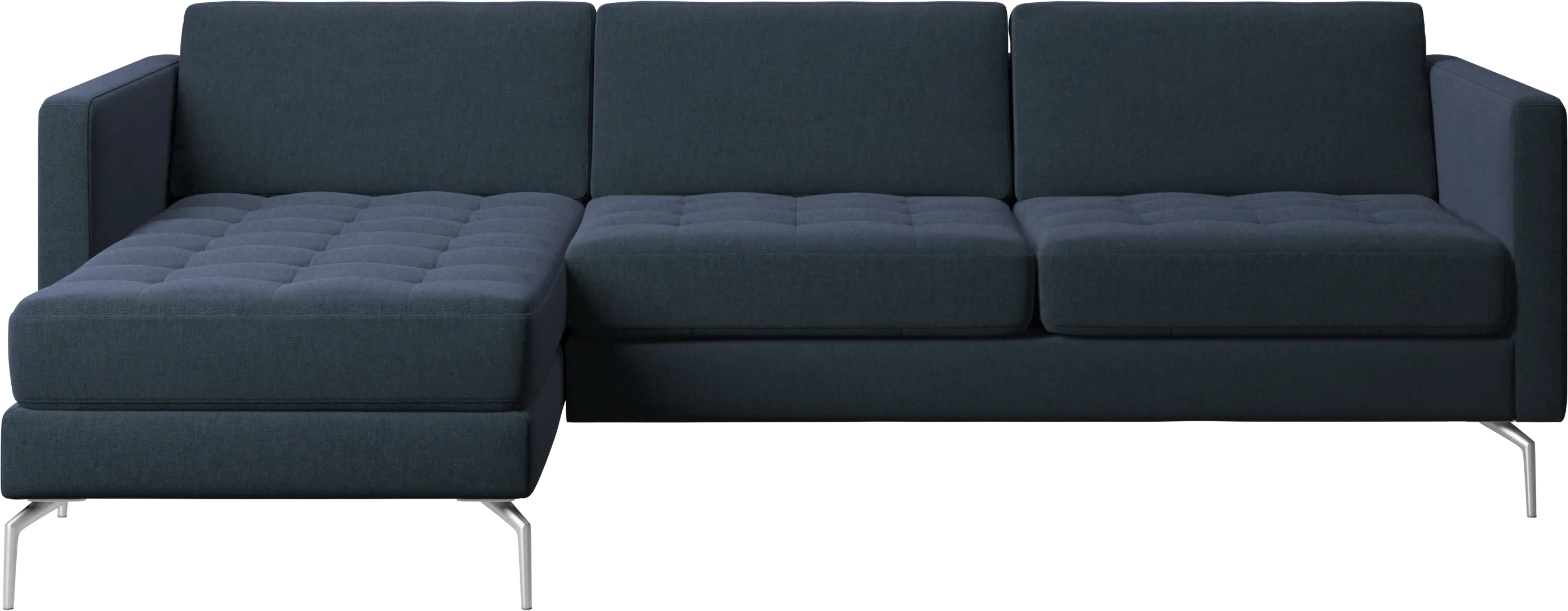Osaka sofa with resting unit, tufted seat