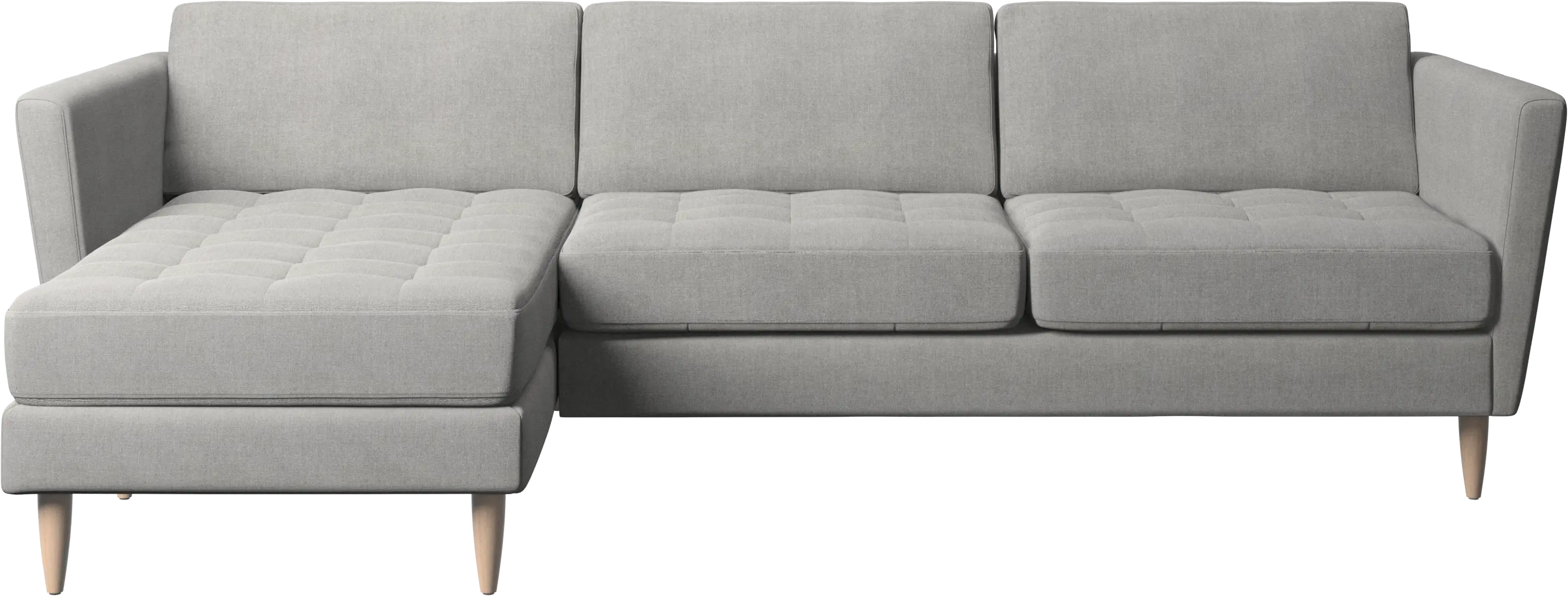 Osaka sofa with resting unit, tufted seat