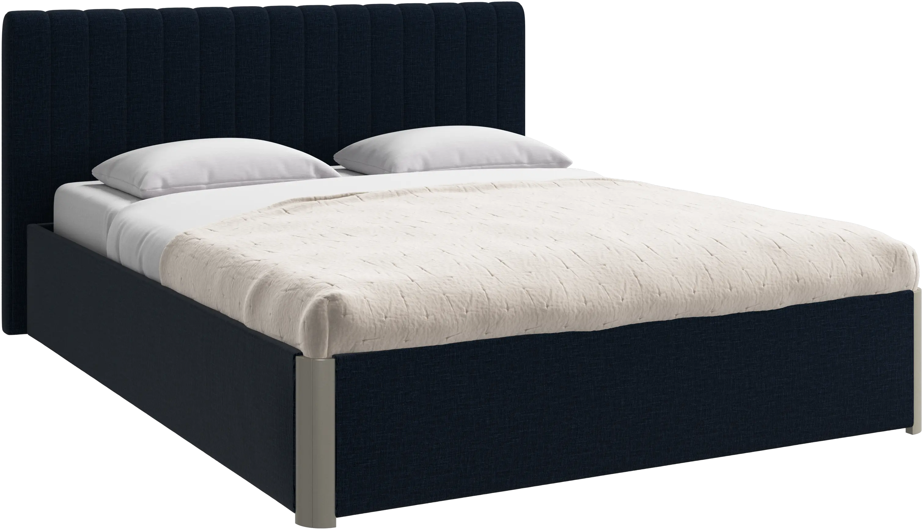 Element bed, bed-mounted headboard, without slats, excl. mattress