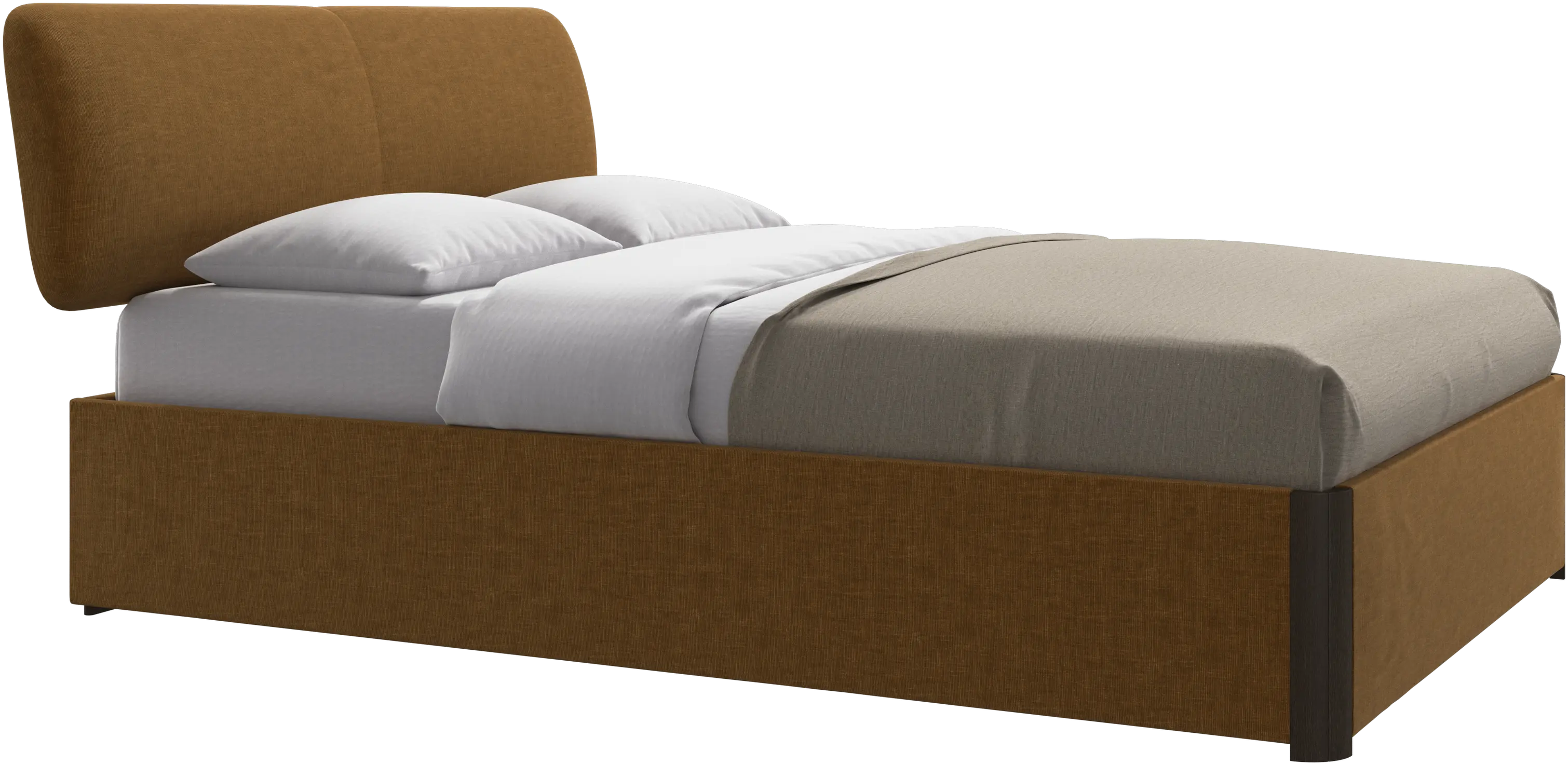 Element bed, bed-mounted headboard, with slats, excl. mattress