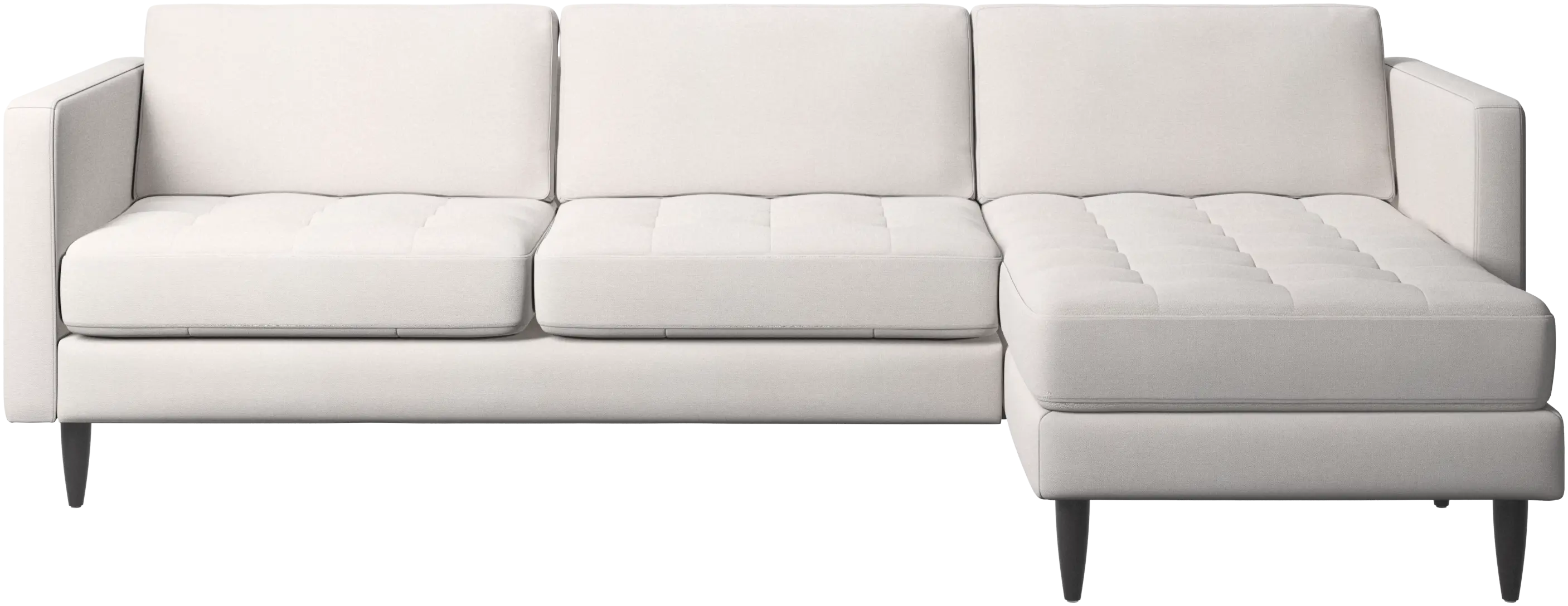 Osaka sofa with resting unit, tufted seat