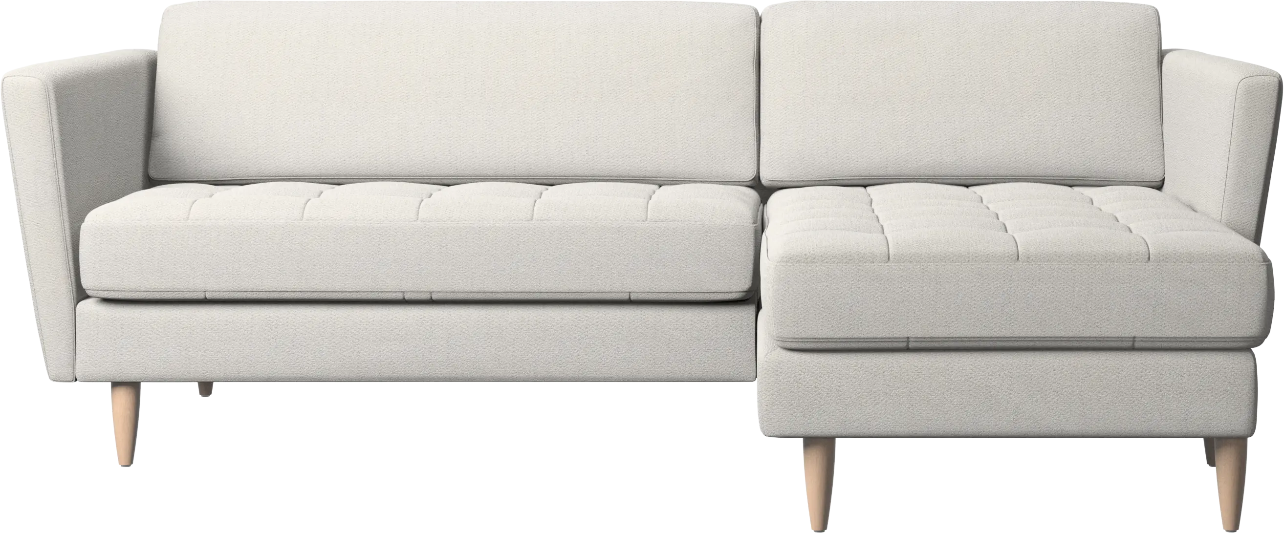 Osaka sofa with resting unit, tufted seat