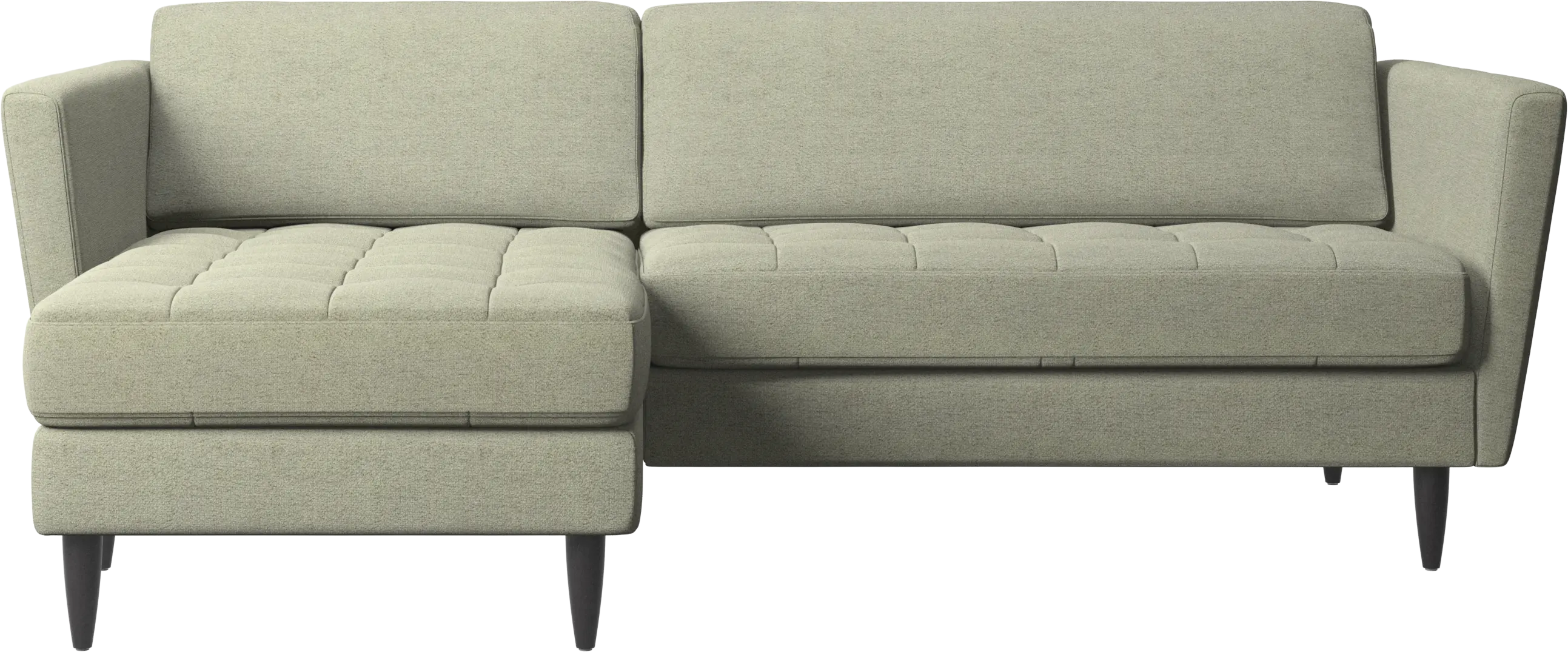 Osaka sofa with resting unit, tufted seat