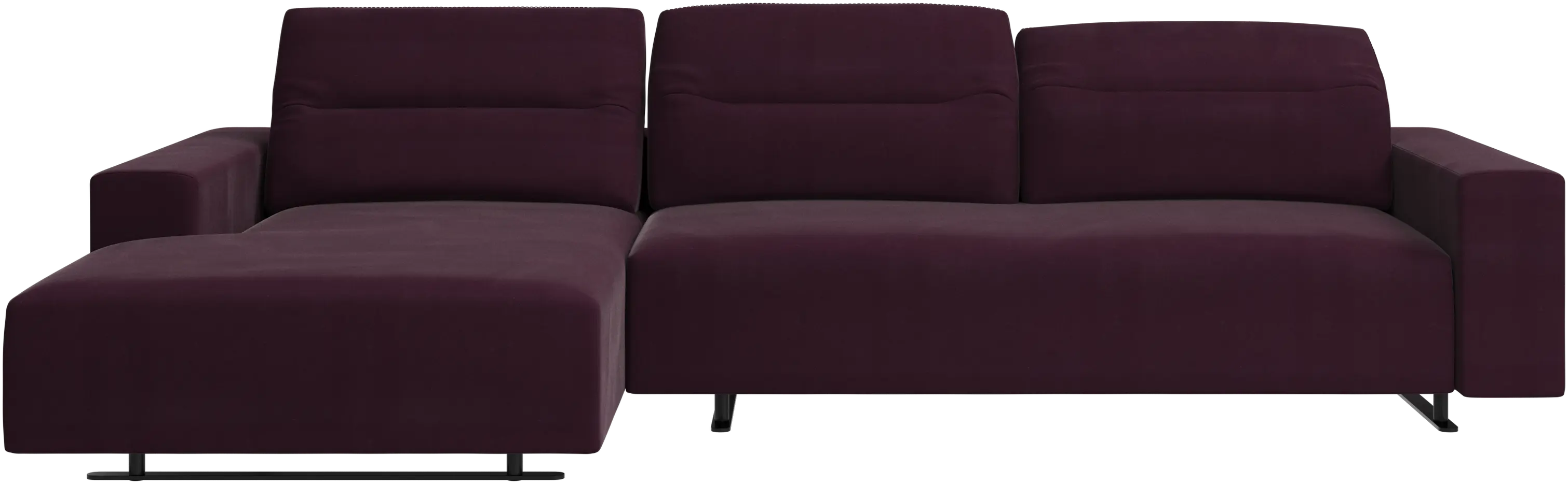 Hampton sofa with adjustable back and resting unit left side