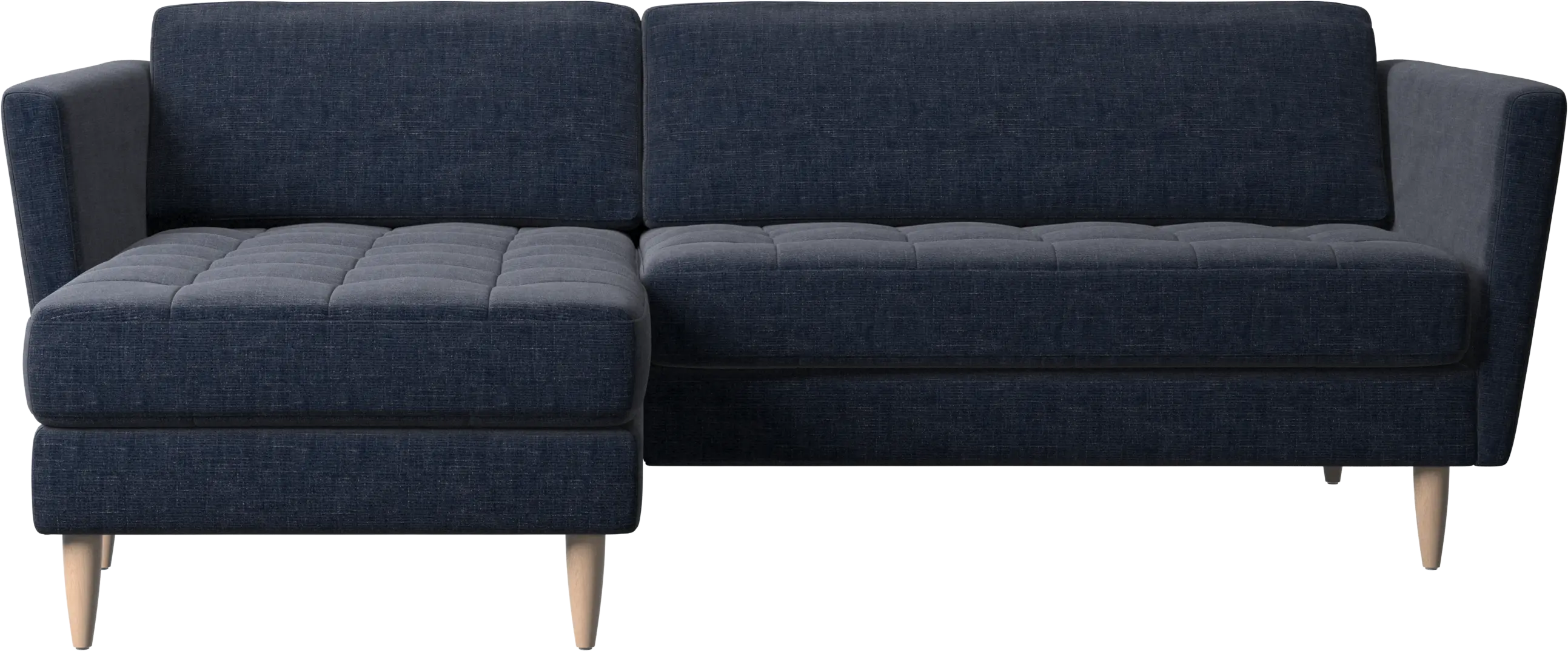 Osaka sofa with resting unit, tufted seat