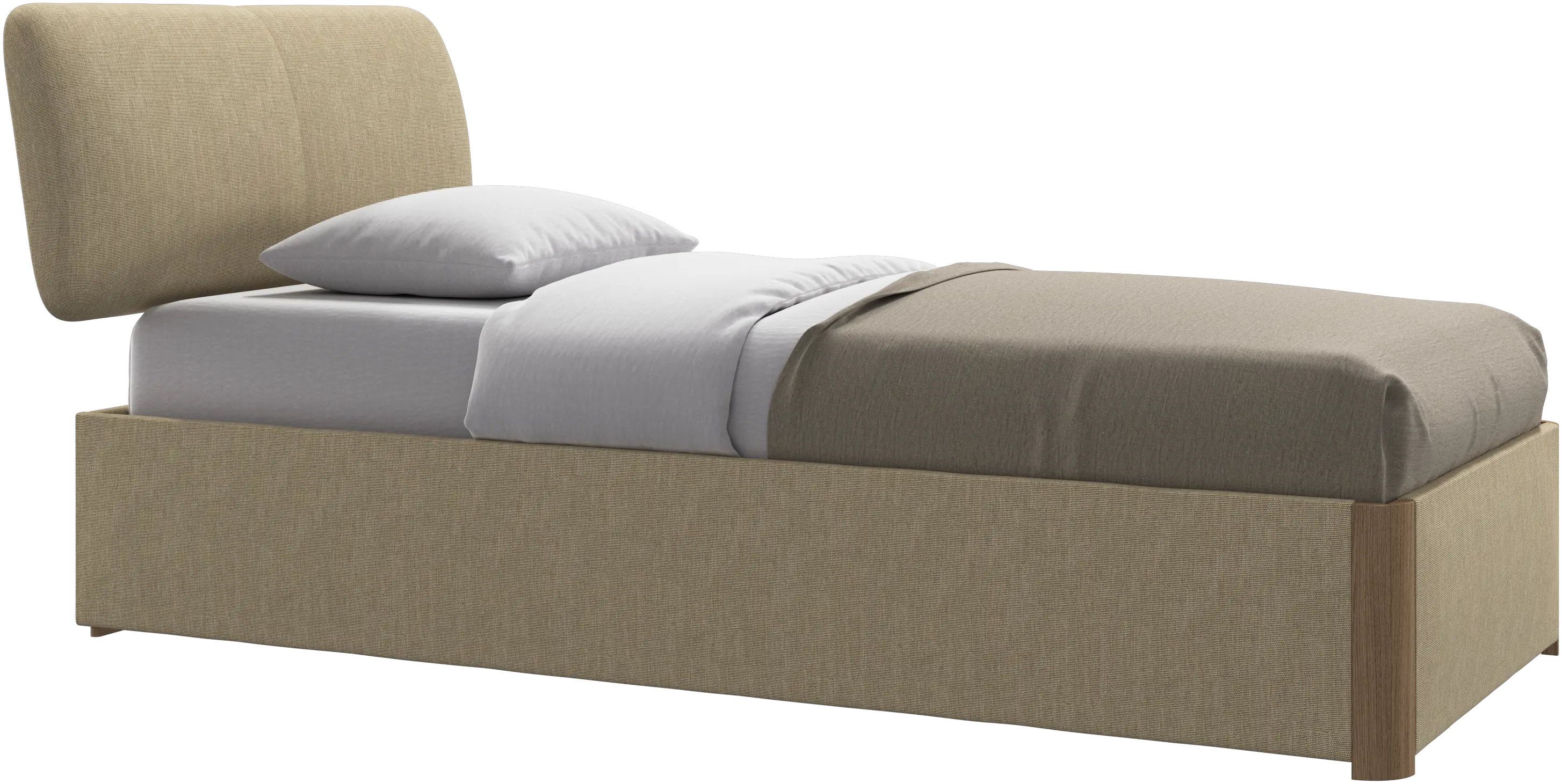 Element bed, bed-mounted headboard, with slats, excl. mattress