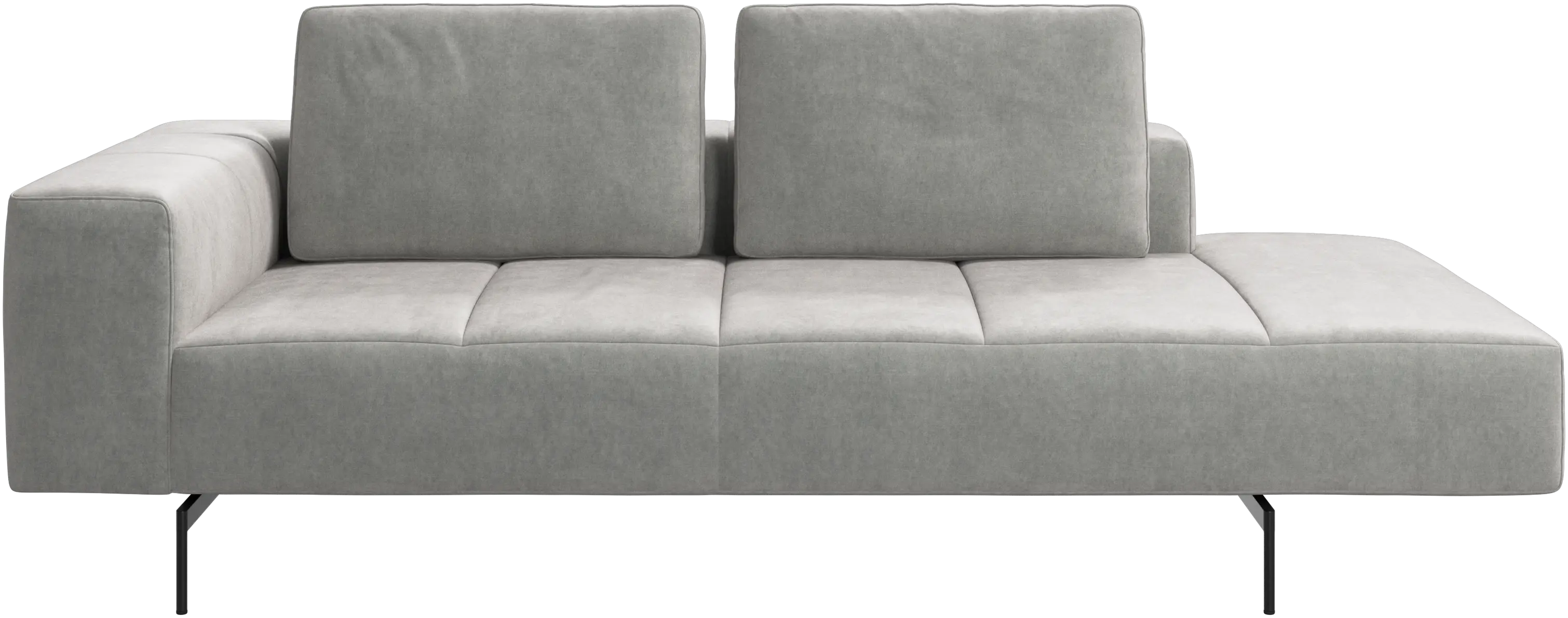 Amsterdam resting module for sofa, armrest left, open end right