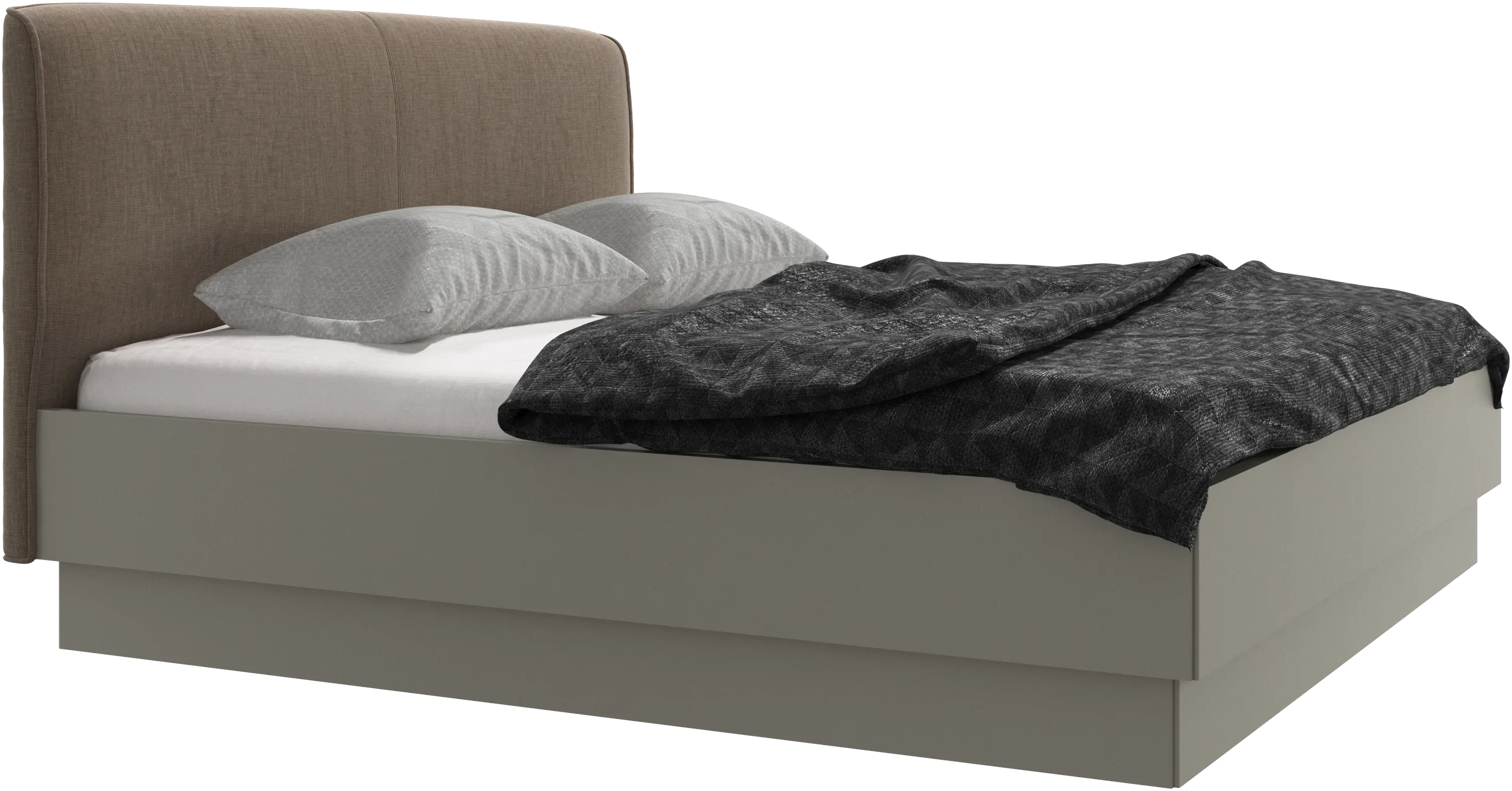 Houston, upholstered bed with storage