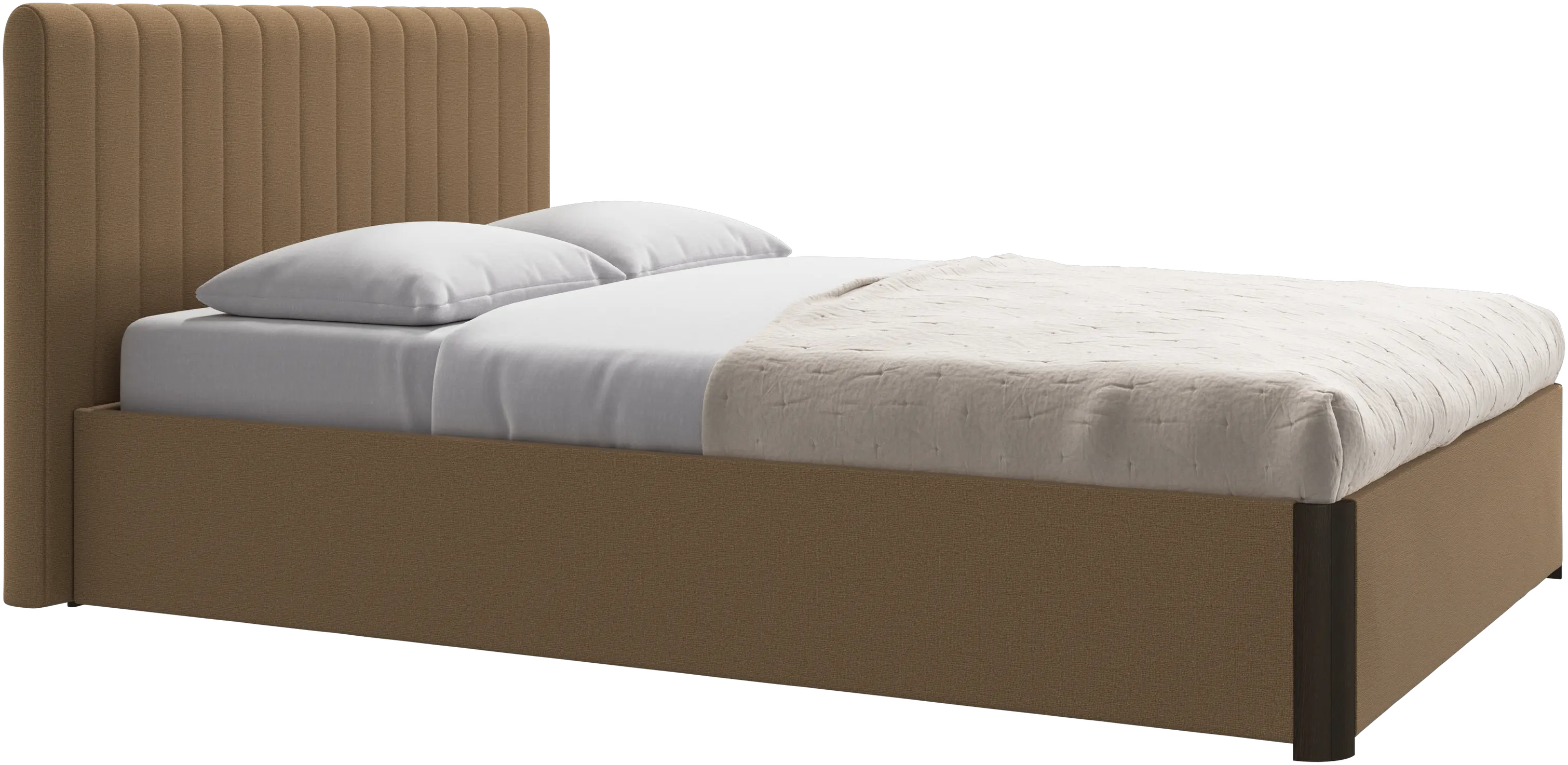 Element 床、床掛け式ヘッドボード、スラットなし、マットレス除外