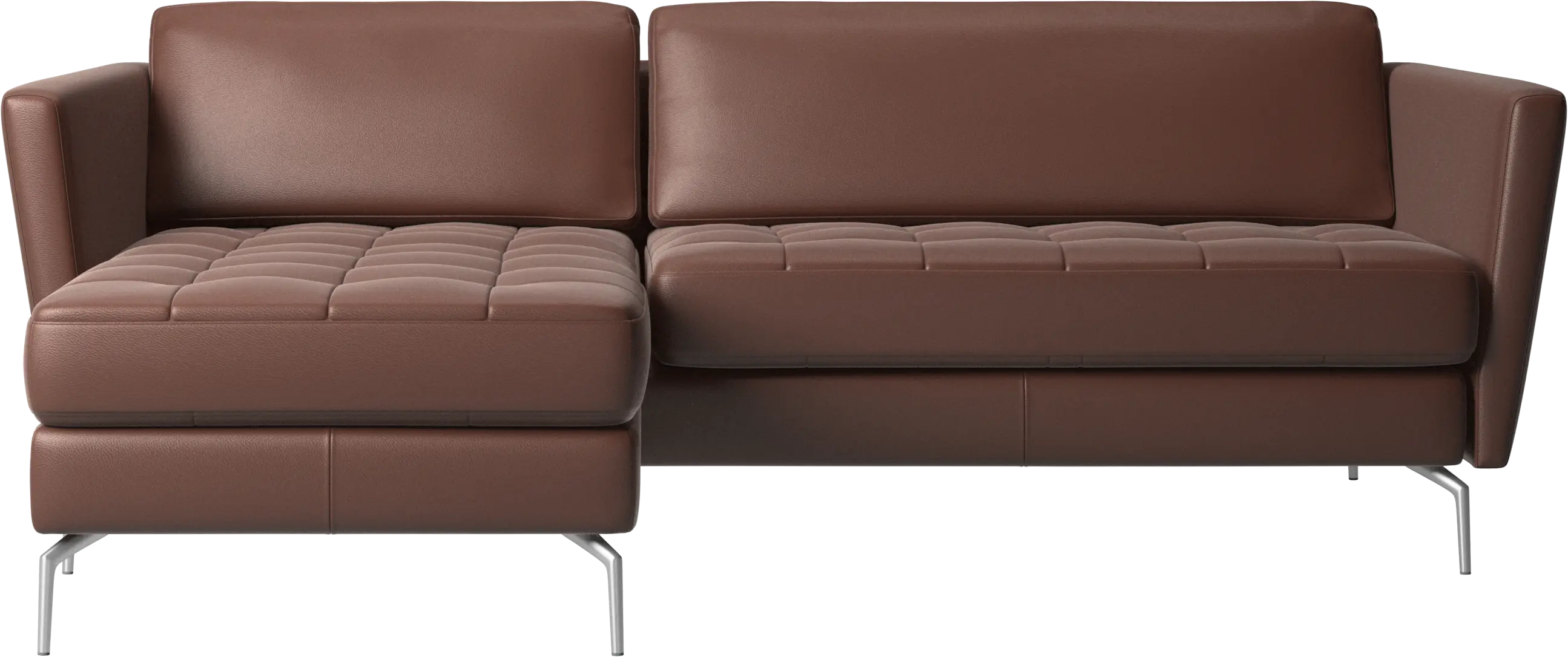 Osaka sofa with resting unit, tufted seat