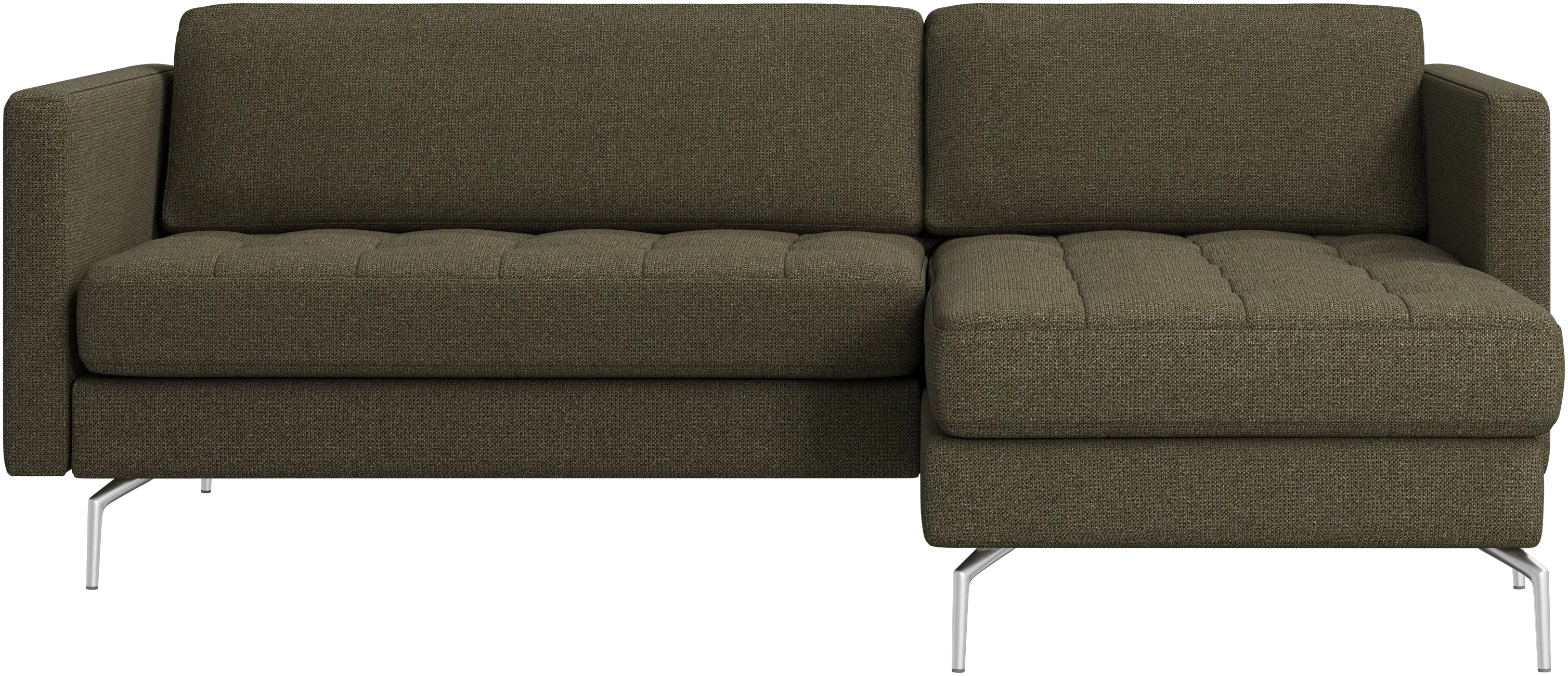 Osaka sofa with resting unit, tufted seat