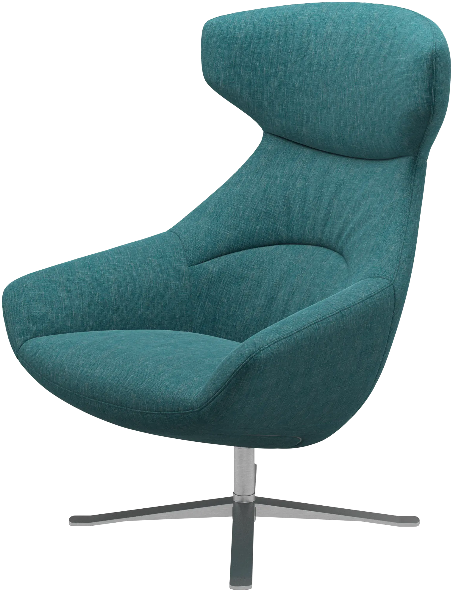 Porto chair with reclining back function and swivel base